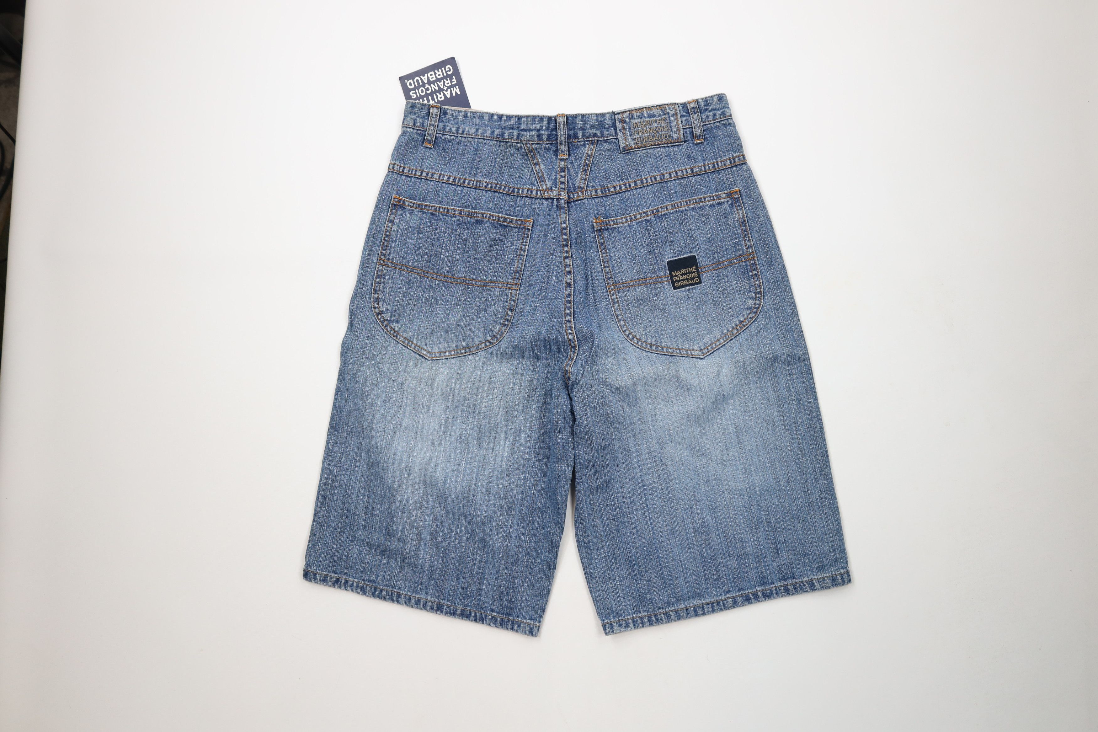Marithe + Francois Girbaud × Vintage Deadstock Vintage 90s Marithe Francois Girbaud Denim Shorts Size US 33 - 10 Thumbnail