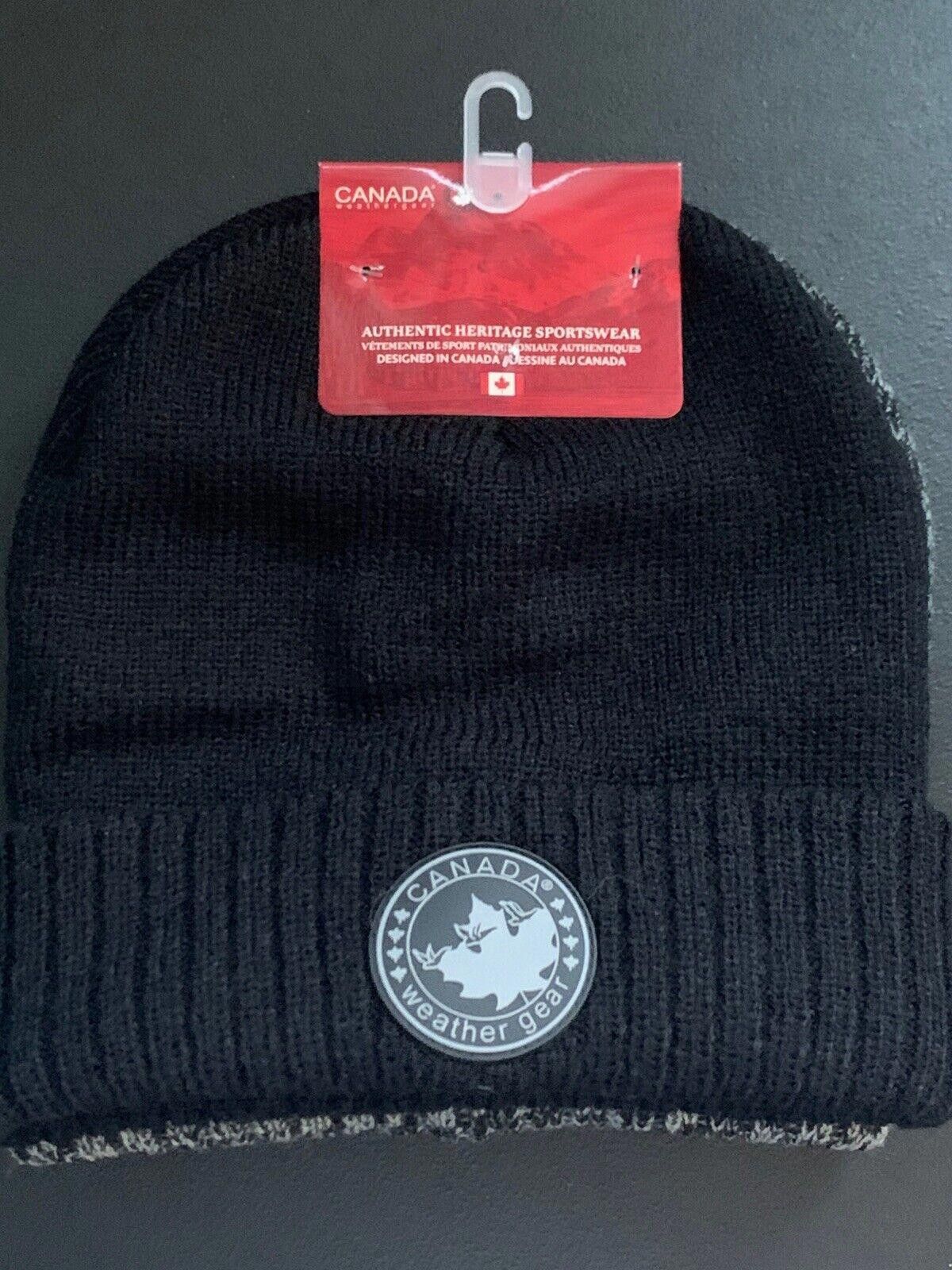 Other Canada Weather Gear Men’s 2 Pack Beanies Hats NEW Black Gray Size ONE SIZE - 2 Thumbnail