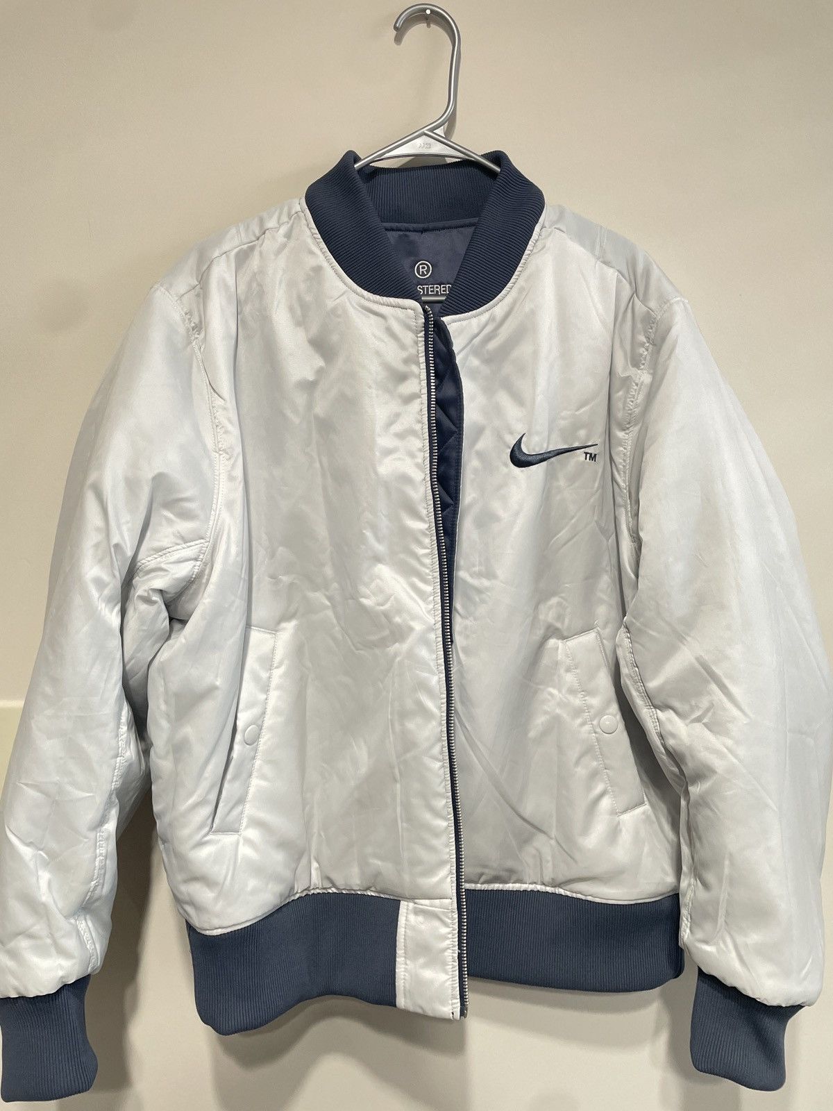Nike Nike Swoosh Reversible Bomber Jacket Size US XL / EU 56 / 4 - 4 Thumbnail