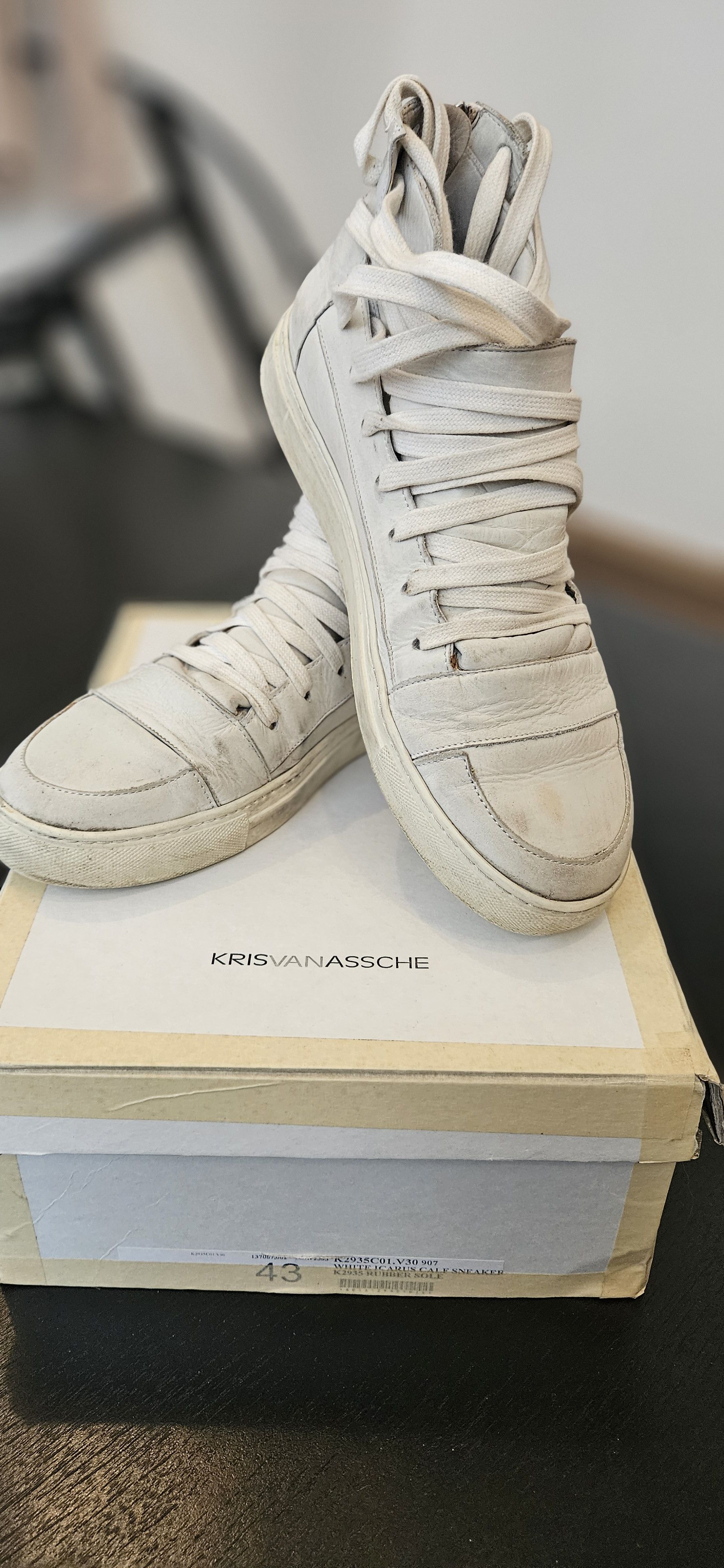 Kris Van Assche Kris Van Assche "Icarus" Sneakers – White – Size UK 8 Size US 9 / EU 42 - 14 Thumbnail