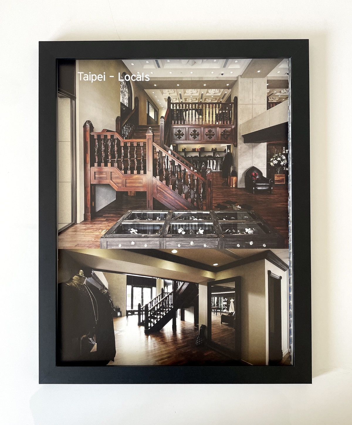 Chrome Hearts × Vintage Chrome Hearts Taipei furnished store Framed poster 9x11 Size ONE SIZE - 1 Thumbnail