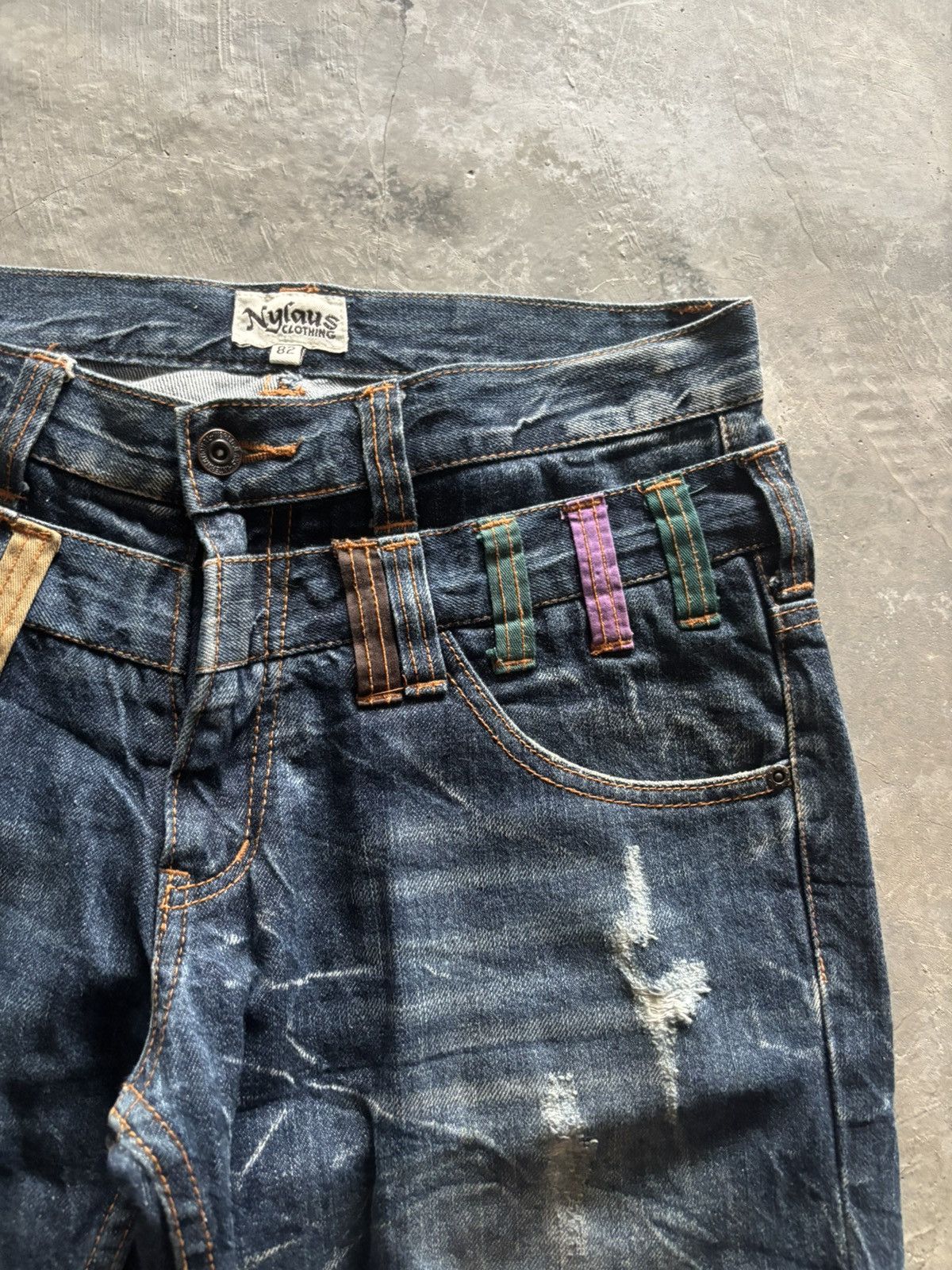 PPFM DOUBLE WAIST NYLAUS distressed washed whiskered japanese Size US 32 / EU 48 - 8 Thumbnail