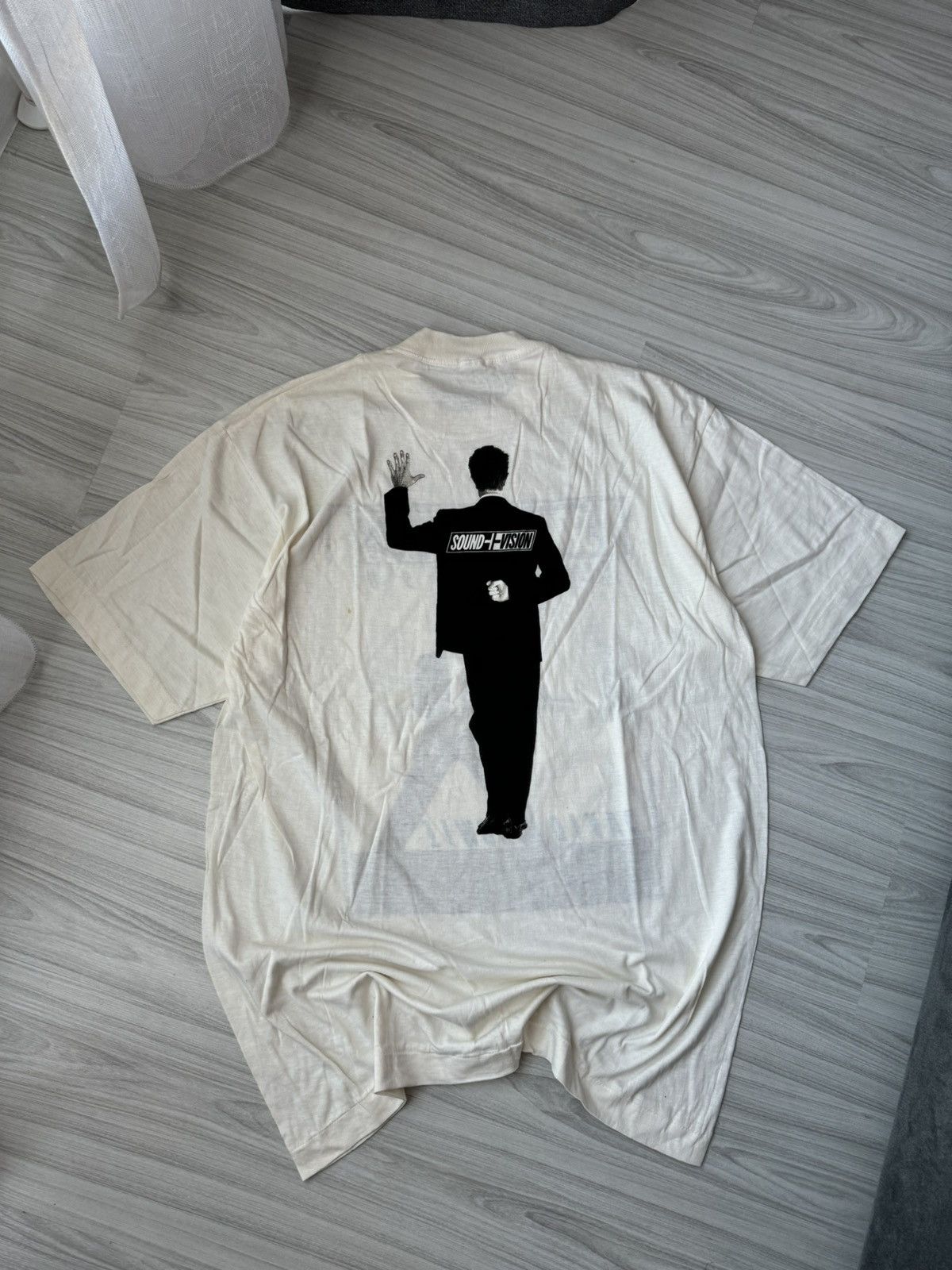 Band Tees × Vintage Vintage 1990 David Bowie Sound Vision Tour Tee Size US XL / EU 56 / 4 - 2 Thumbnail
