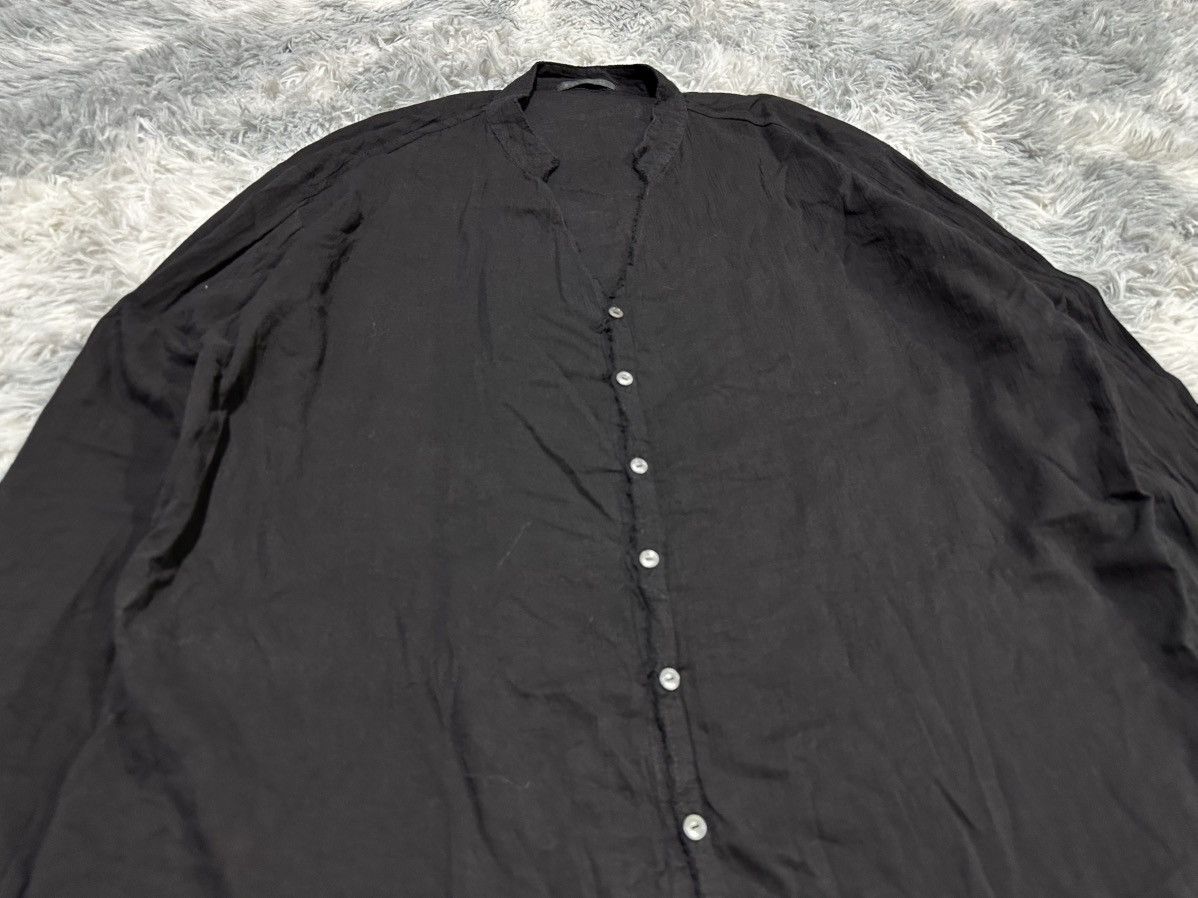 KMRii 🔥Rare Archived Kmrii Linen Shirt Raw Edge Goth Punk Size US XXL / EU 58 / 5 - 3 Thumbnail