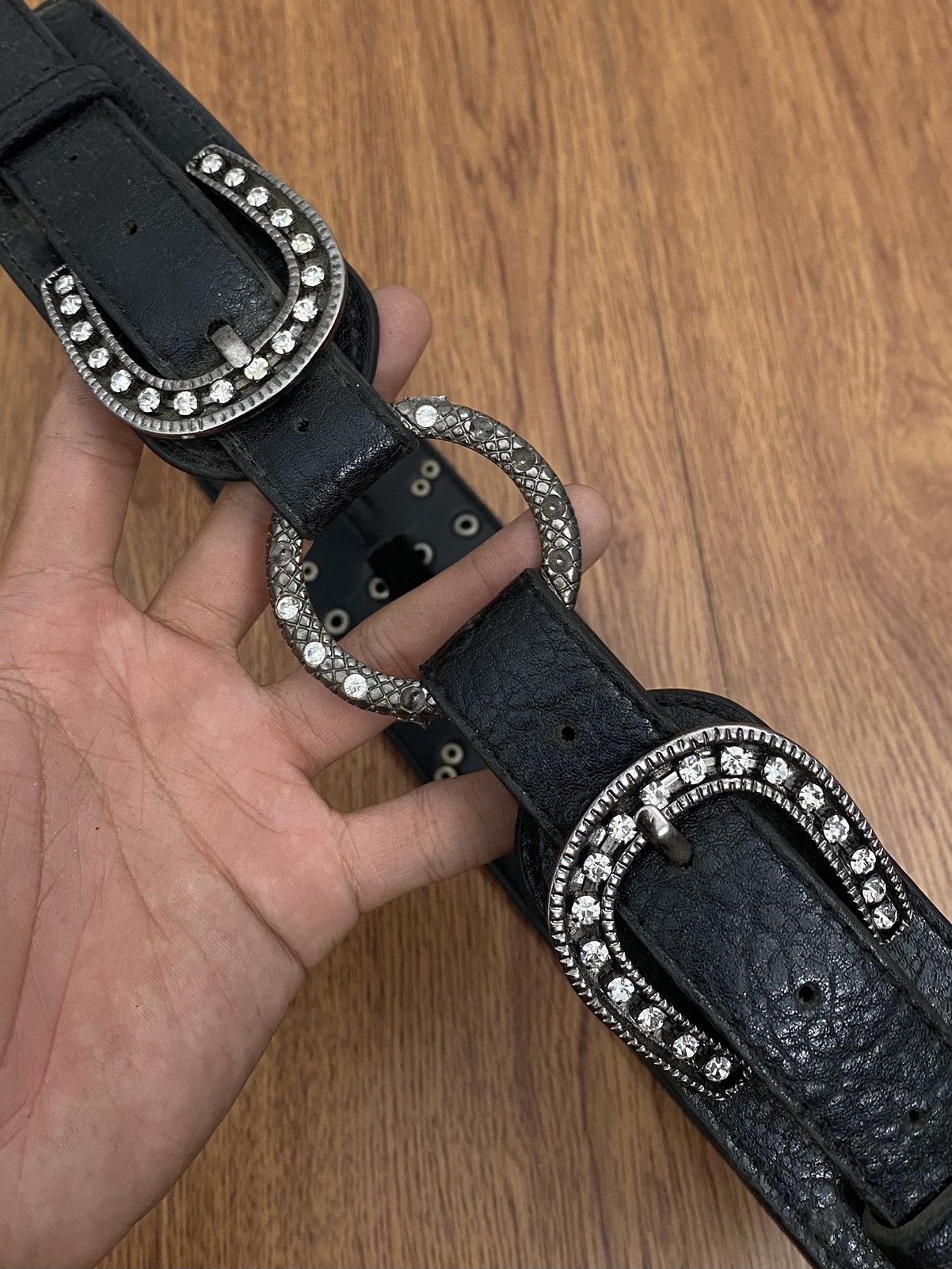 If Six Was Nine Studded double buckle belt Size ONE SIZE - 3 Thumbnail