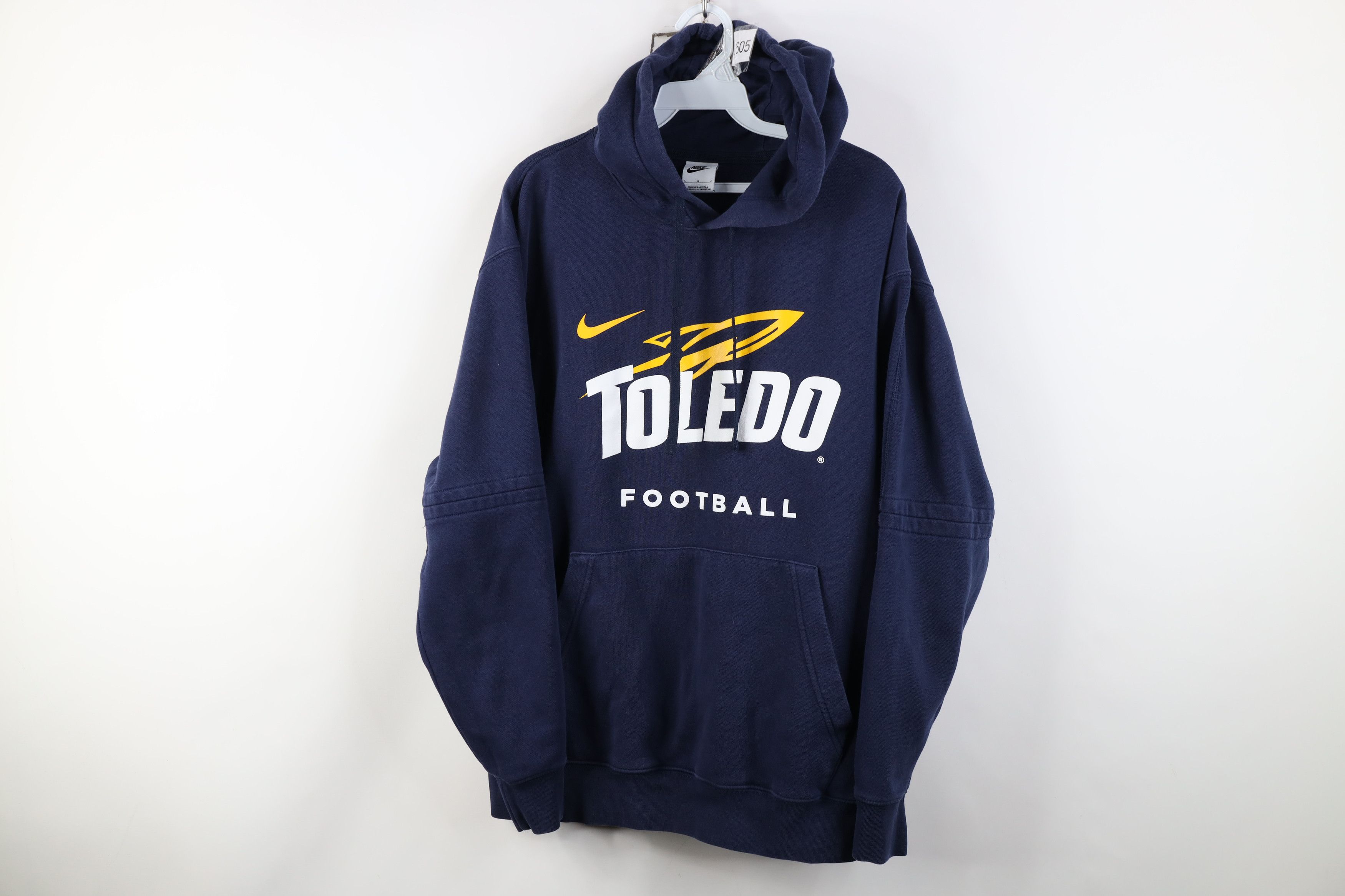 Nike Nike University of Toledo Football Hoodie Sweatshirt Blue Size US L / EU 52-54 / 3 - 1 Thumbnail