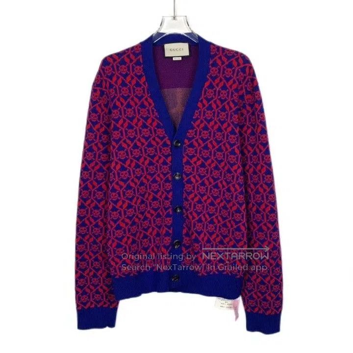 Gucci Gucci Purple Skull Print Wool V. Size US S / EU 44-46 / 1 - 1 Thumbnail