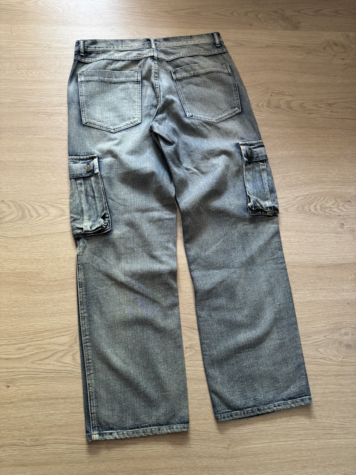 Japanese Brand Vintage 00’s Workwear Baggy y2k Cargo Jeans Denim Pants Size US 36 / EU 52 - 3 Thumbnail