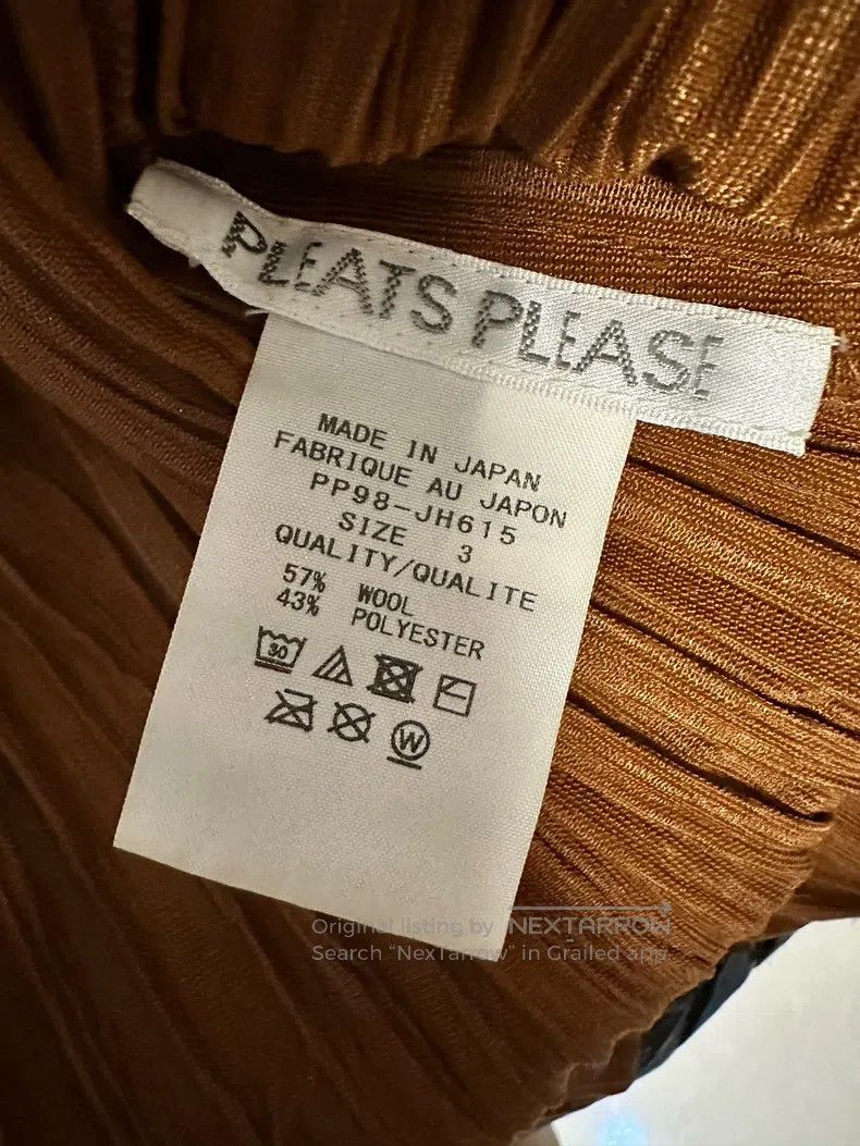 Issey Miyake Issey Miyake Brown Short Sleeve T-shirt Size L / US 10 / IT 46 - 2 Thumbnail