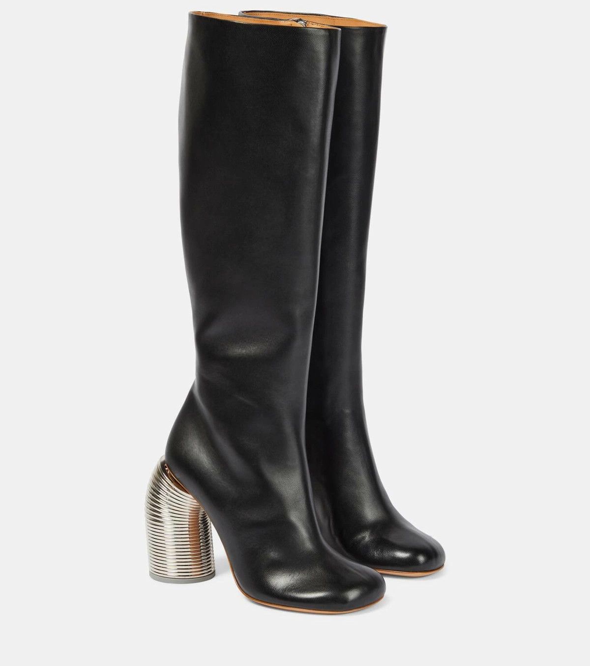 Off-White o1y1225 Leather Boots in Black Size US 6 / IT 36 - 1 Thumbnail
