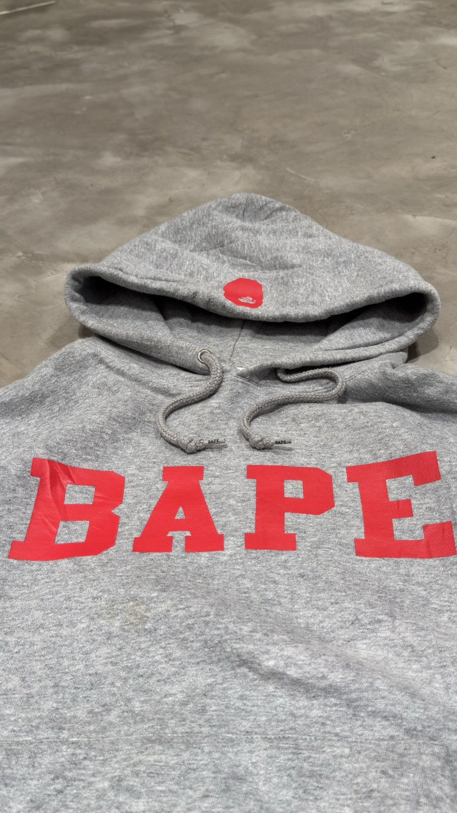 Bape Bape Happy New Year Spell Out Hoodie Grey Size US L / EU 52-54 / 3 - 3 Thumbnail