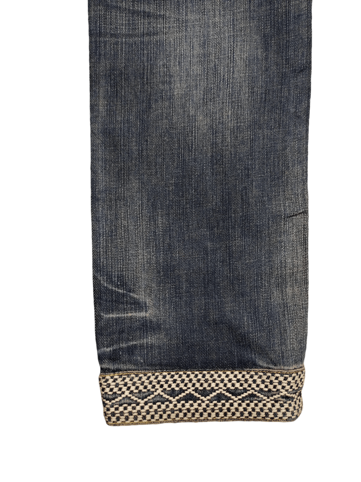 Morgan Homme Vintage Morgan Homme Japan sashiko Embroider Distress Jeans Size US 30 / EU 46 - 14 Thumbnail