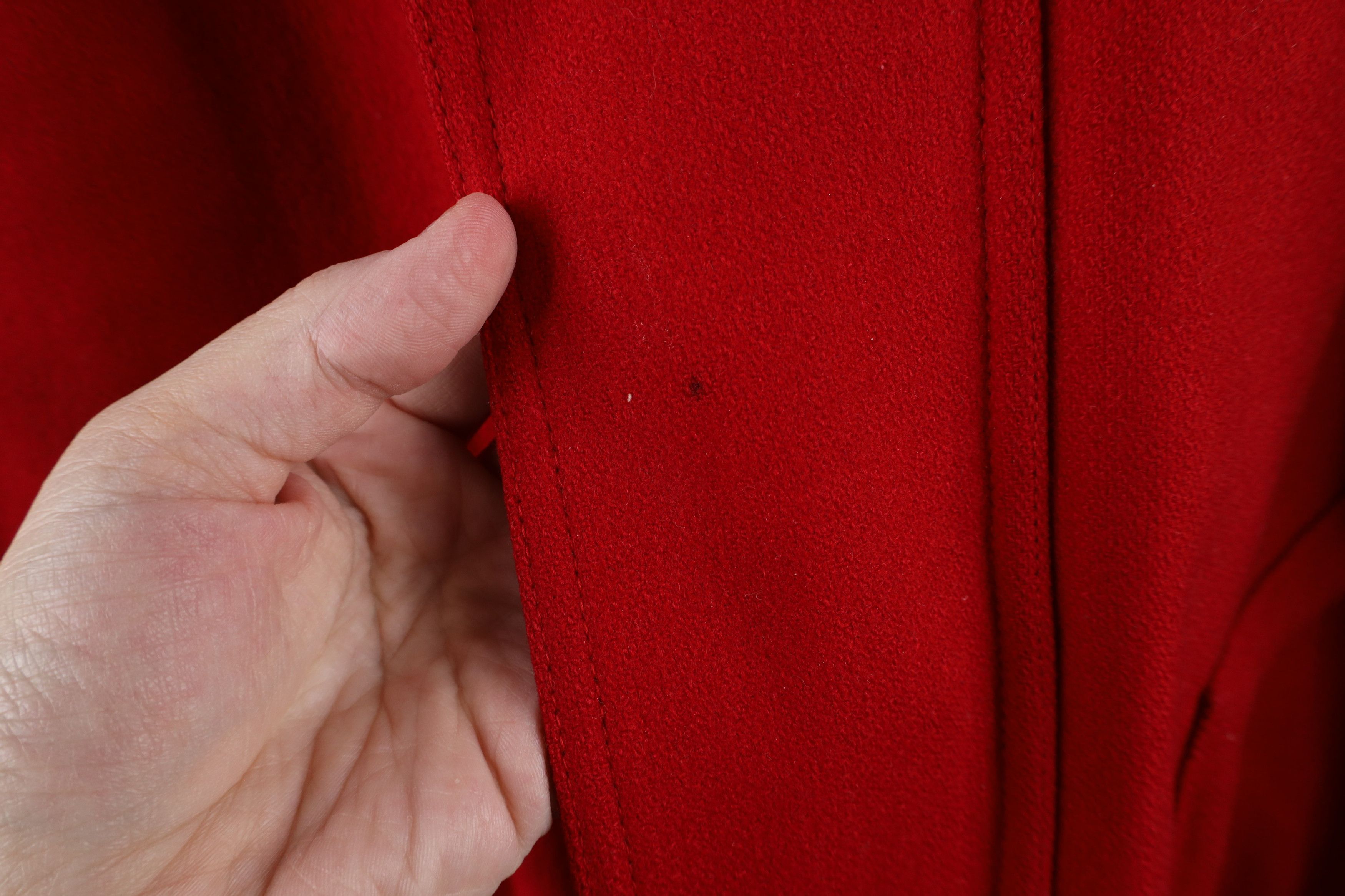 Vintage Vintage 90s Streetwear Wool Cafe Racer Bomber Jacket Red Size US L / EU 52-54 / 3 - 4 Thumbnail