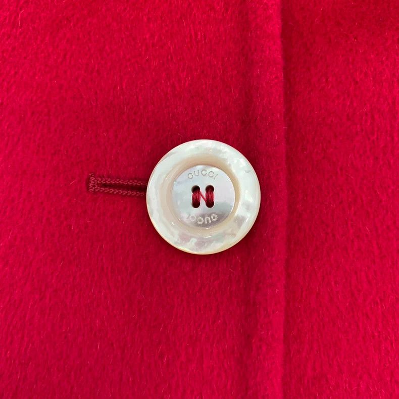 Gucci GucciRed bow wool lapel single-breasted coat 2503-Nextarrow Size XS / US 0-2 / IT 36-38 - 5 Thumbnail