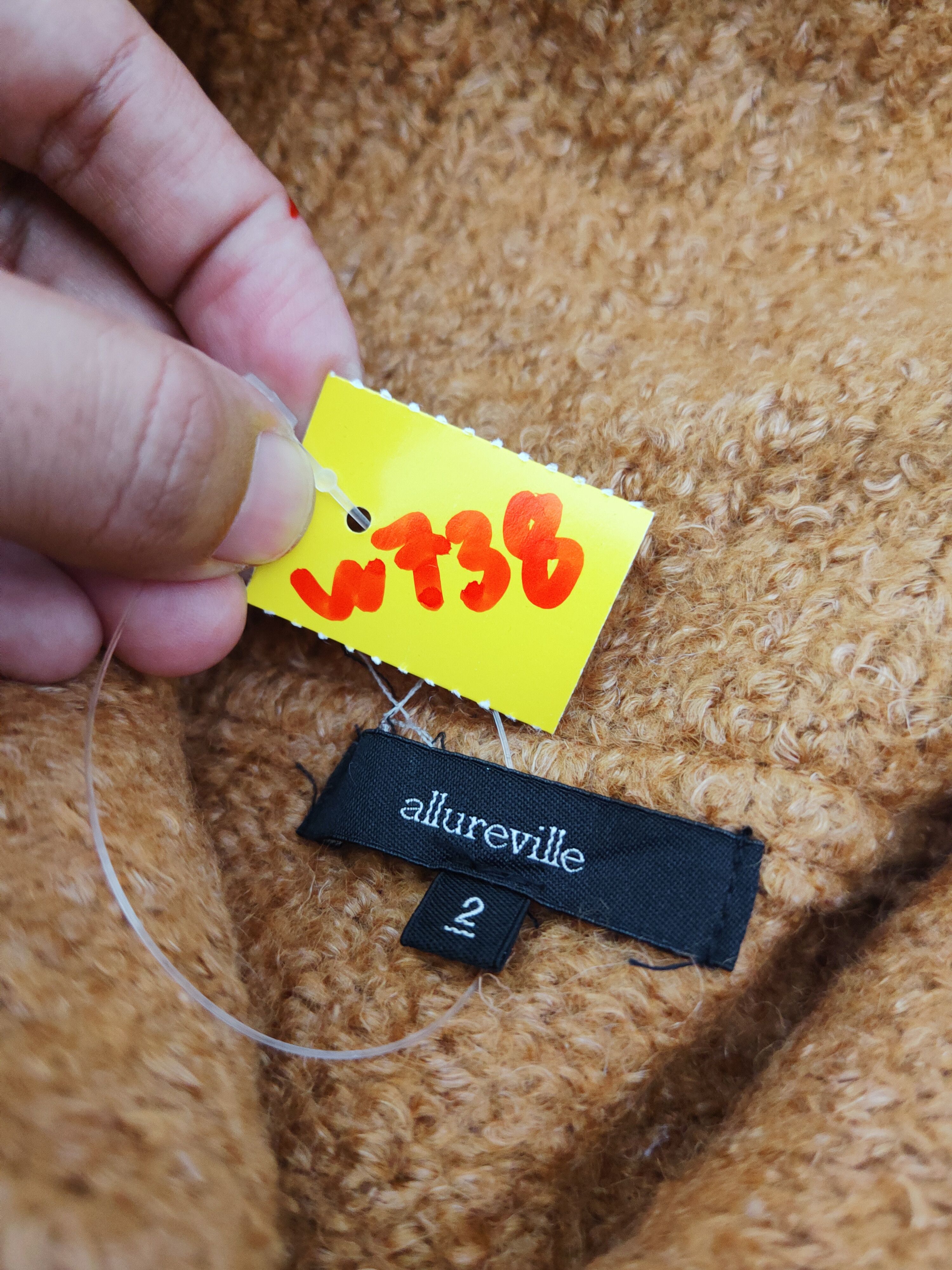 Japanese Brand Allureville Brown Knitwear Crop Top Jackets #W738 Size S / US 4 / IT 40 - 11 Thumbnail