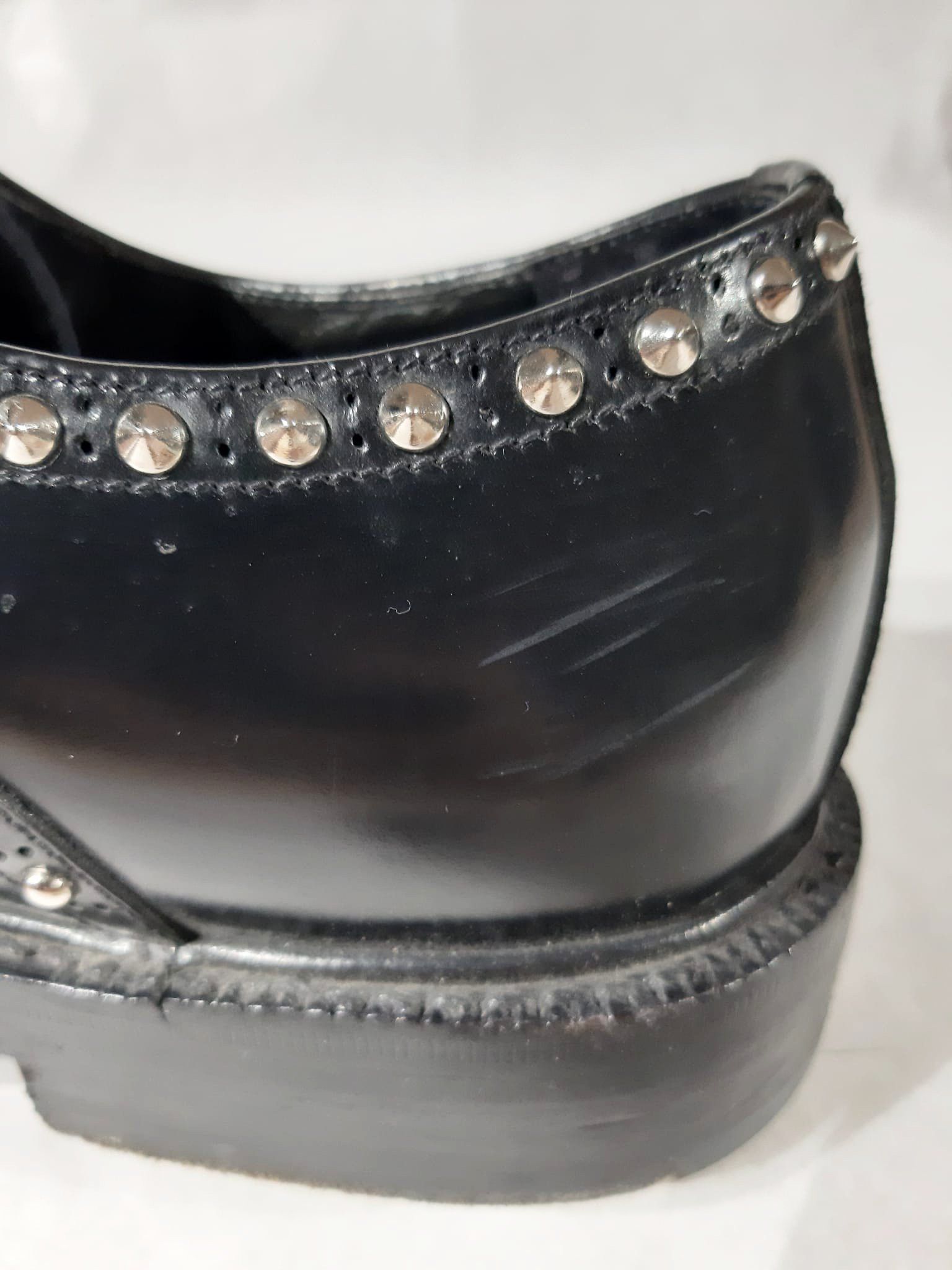 Prada FW 2009 Runway Studded Leather Derby Shoes Size US 7.5 / EU 40-41 - 11 Thumbnail