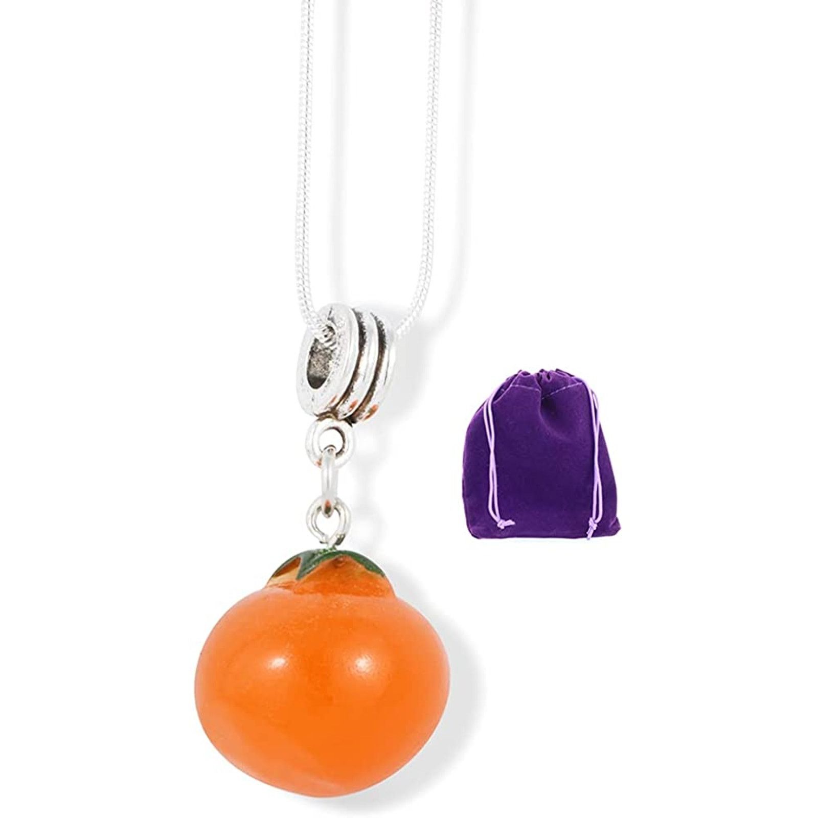 & Other Stories Tomato Charm Snake Chain Necklace Size ONE SIZE - 1 Thumbnail