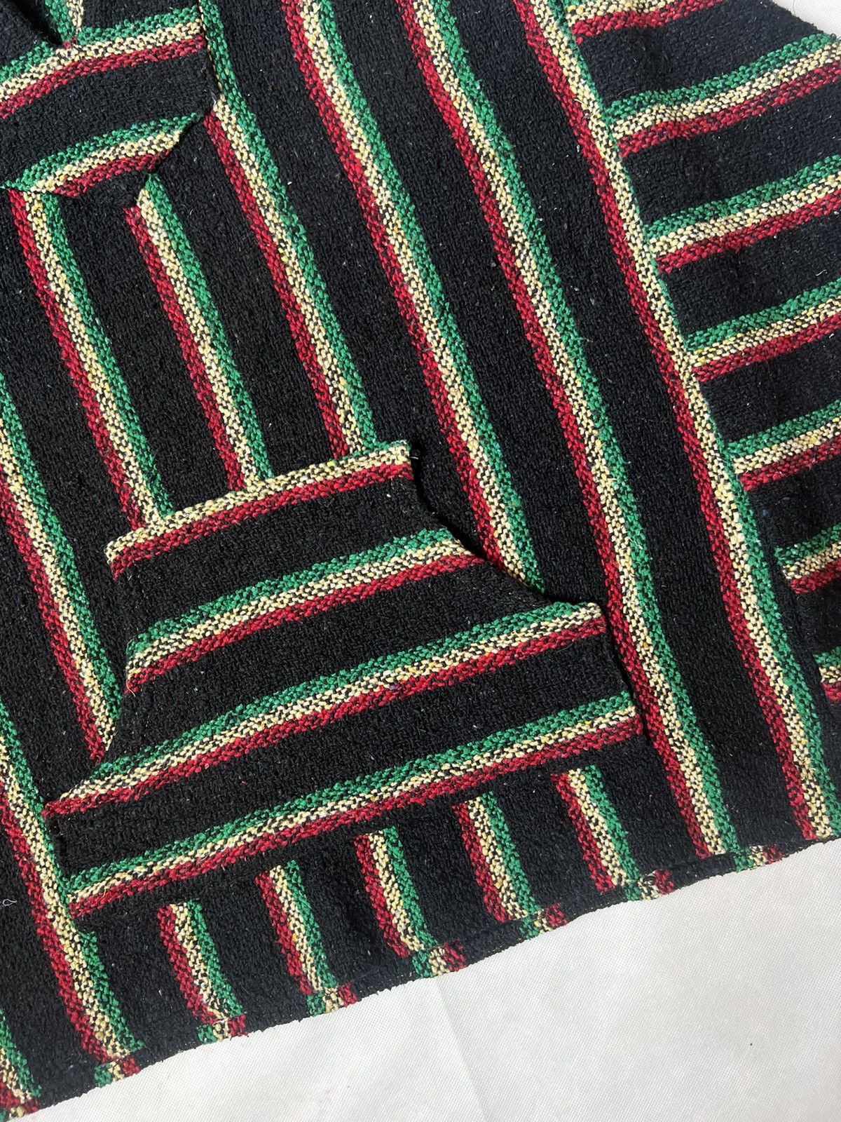 Mexican Threads Rare Sunspecs Rasta Mexican Baja Knit Hoodie Pullover Size US XL / EU 56 / 4 - 6 Thumbnail