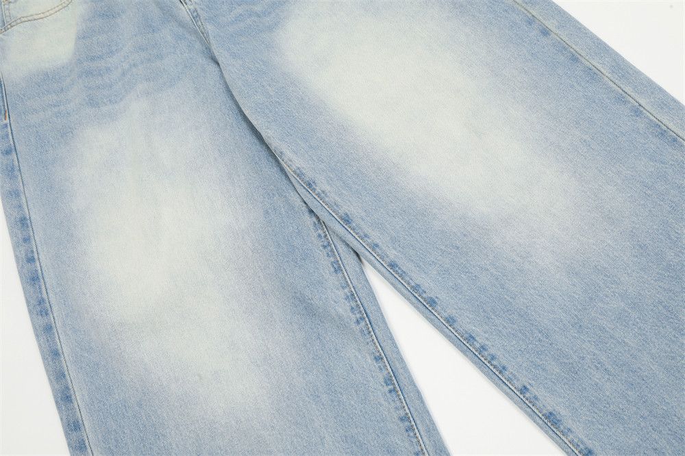 Japanese Brand × Jean Blue gradient wash vintage loose wide-leg straight jeans Size US 32 / EU 48 - 7 Thumbnail