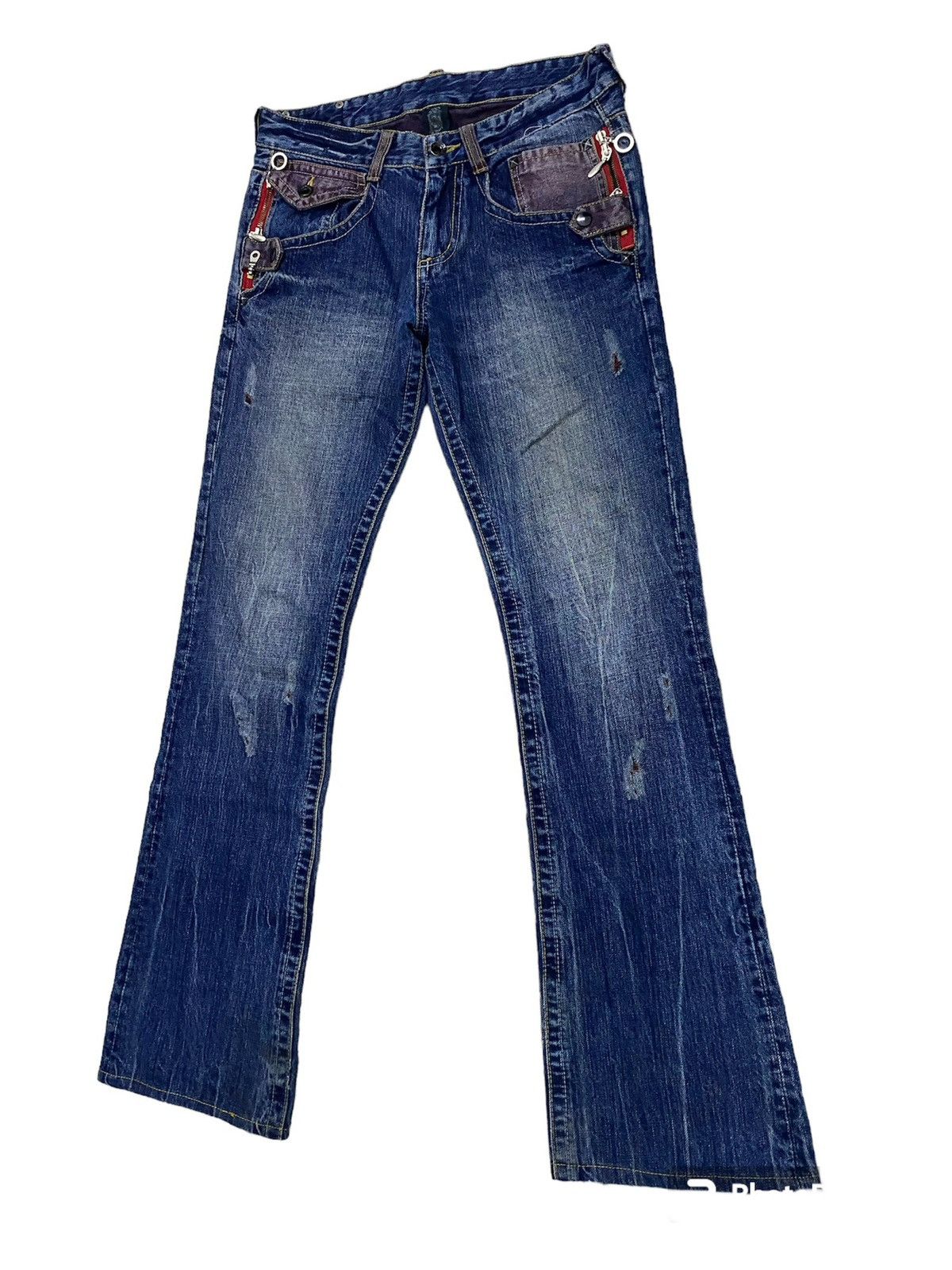 FLARE JAPANESE BRAND SEMANTIC DESIGN RIPPED STYLE PAINTED