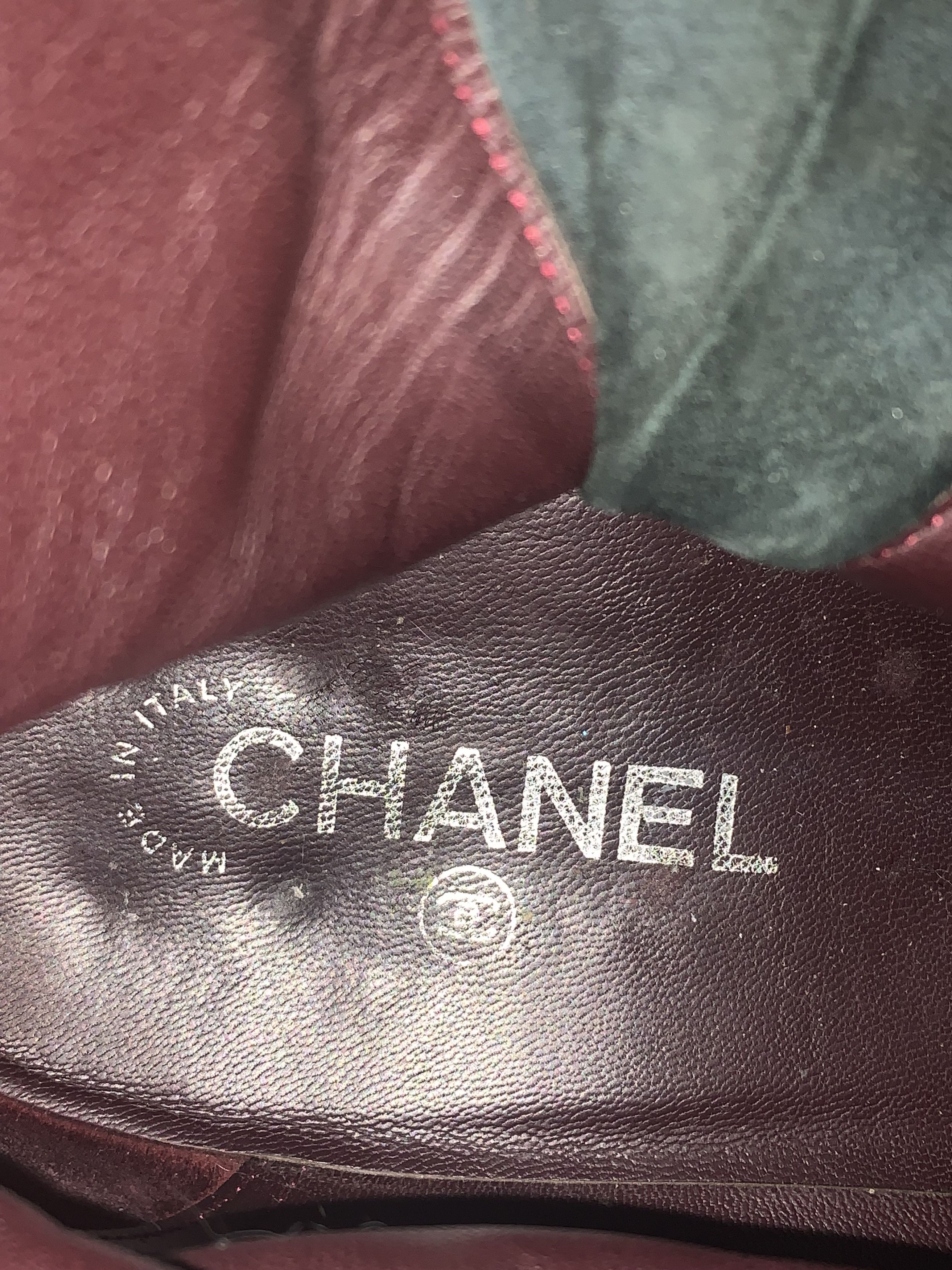 Chanel CHANEL Side Zip Boots ⊛ BLACK LEATHER ⊛ Gently Worn Size US 10 / EU 43 - 9 Thumbnail