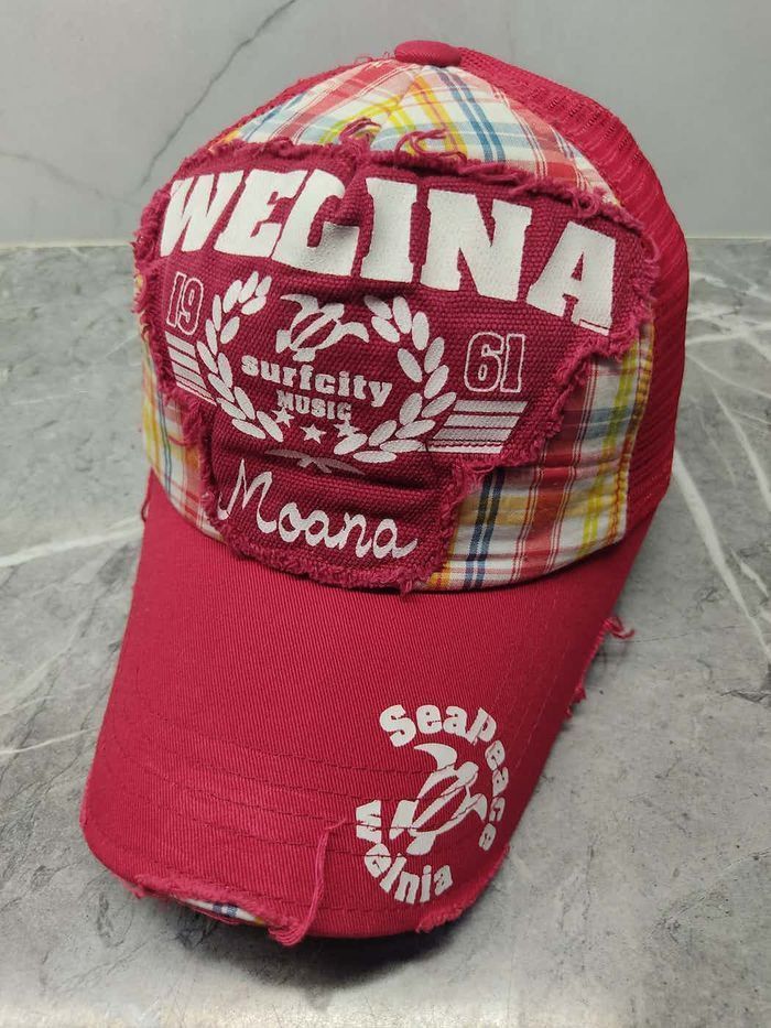 Vintage Welina Surfcity Distressed Style Trucker Hat Cap Size ONE SIZE - 1 Thumbnail