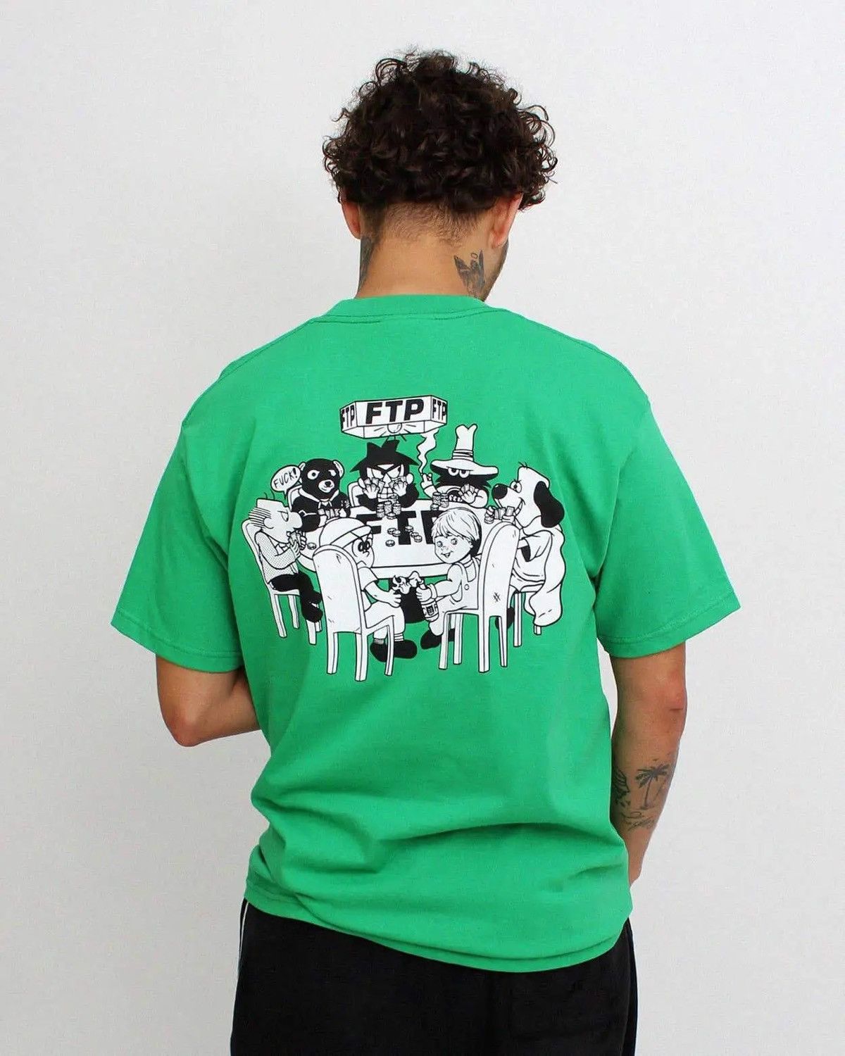 Fuck The Population FTP poker tee green L Size US L / EU 52-54 / 3 - 7 Thumbnail