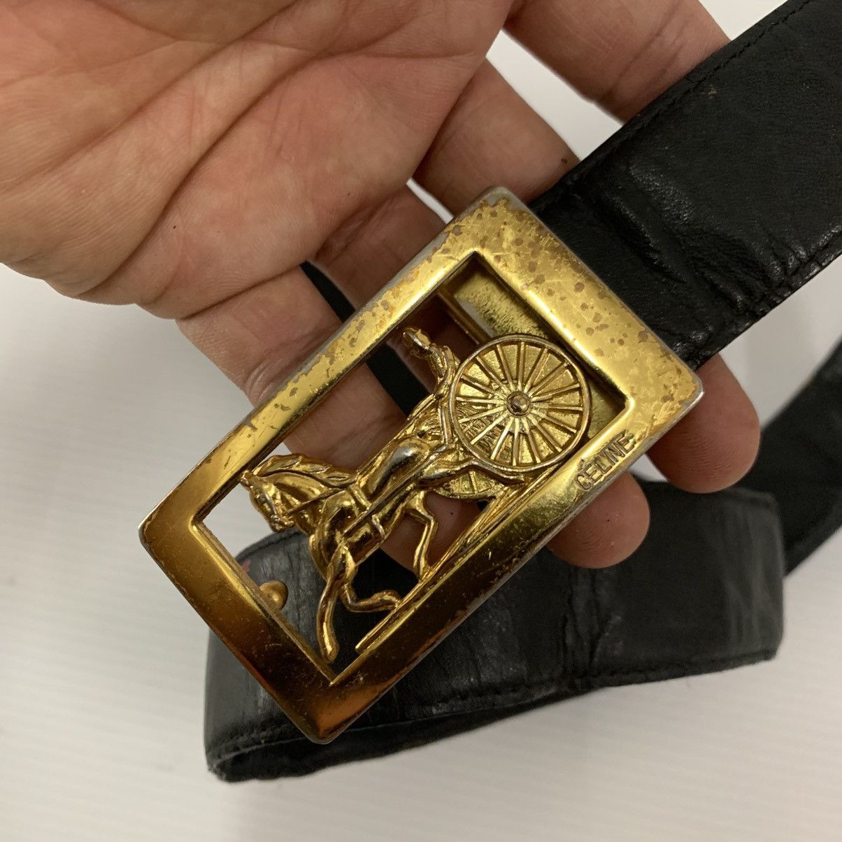 Celine Celine Vintage Leather Belt Size ONE SIZE - 4 Thumbnail