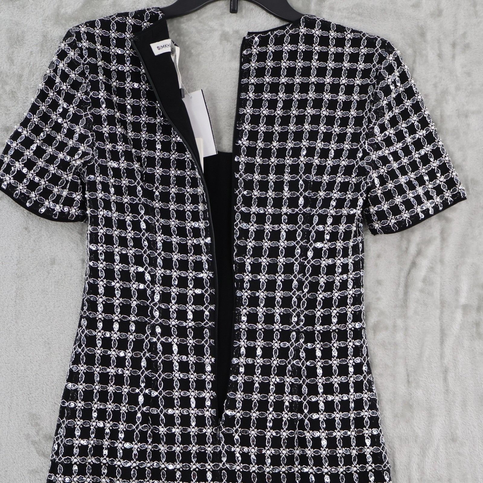 Simkhai SIMKHAI Vivalie Embellished Mini Dress Womens 0 Black NWT Size XS / US 0-2 / IT 36-38 - 5 Thumbnail