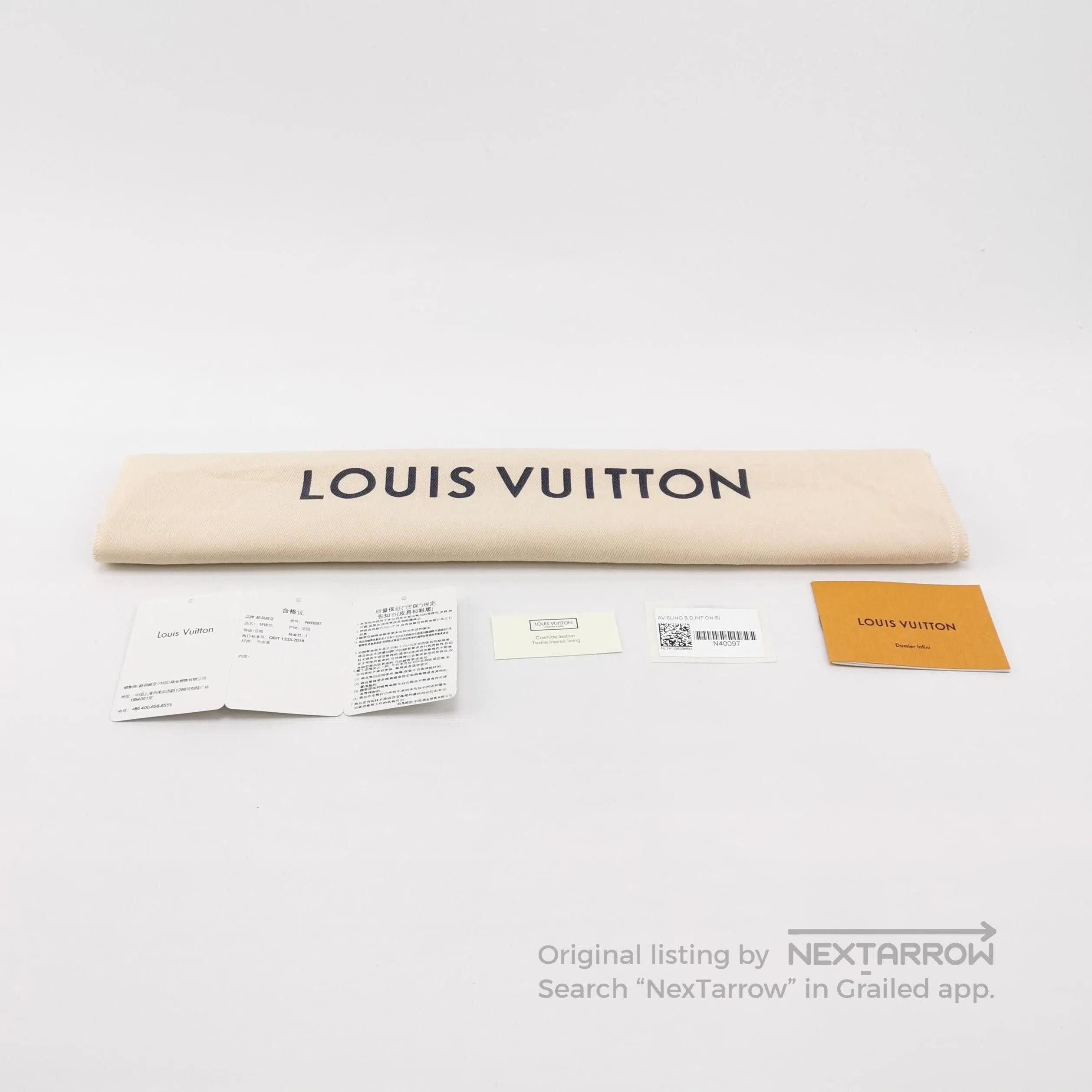 Louis Vuitton Avenue Damier Graphite Chest Bag.