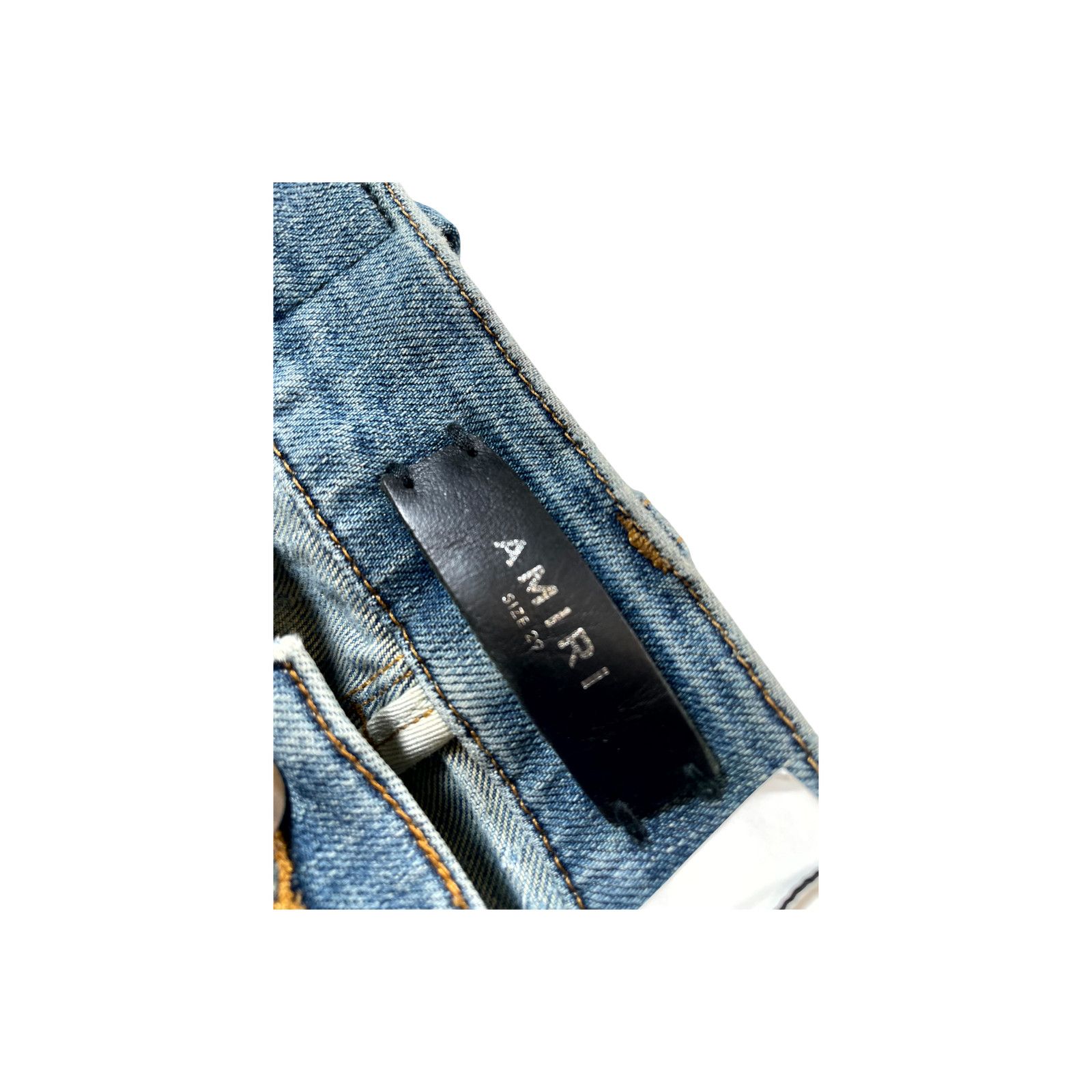 Amiri Amiri Thrasher Ripped Light Wash Jeans Size US 29 - 3 Thumbnail