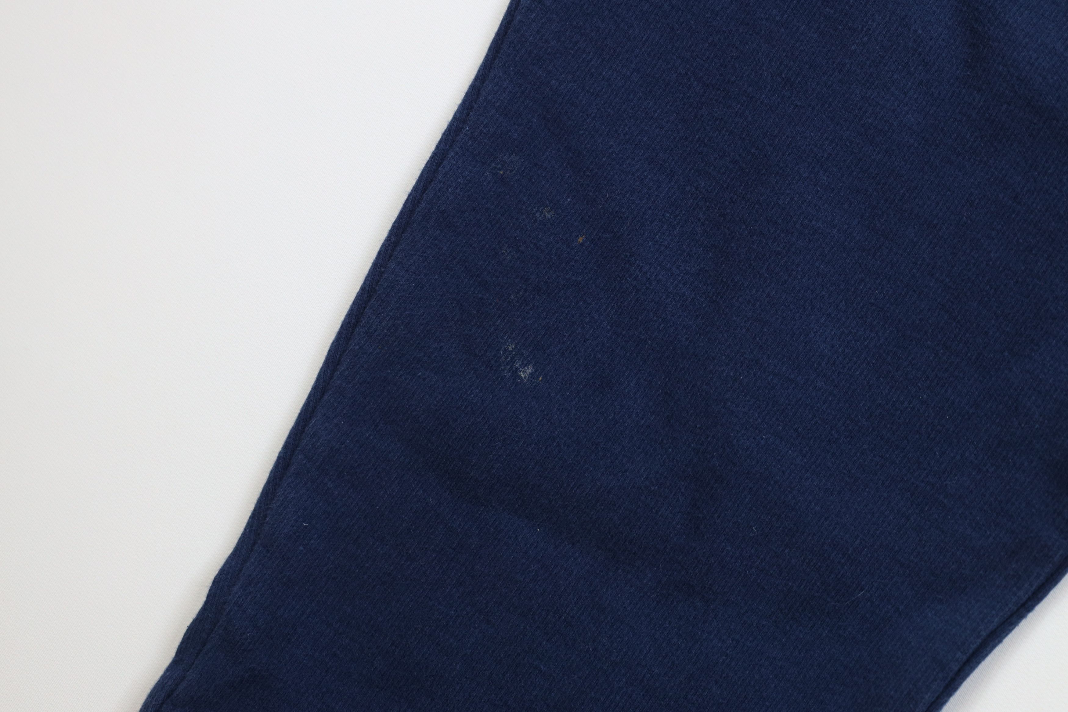 Vintage Vintage 90s Streetwear Ribbed Knit Sweatpants Pants Blue Size 28" / US 6 / IT 42 - 6 Thumbnail