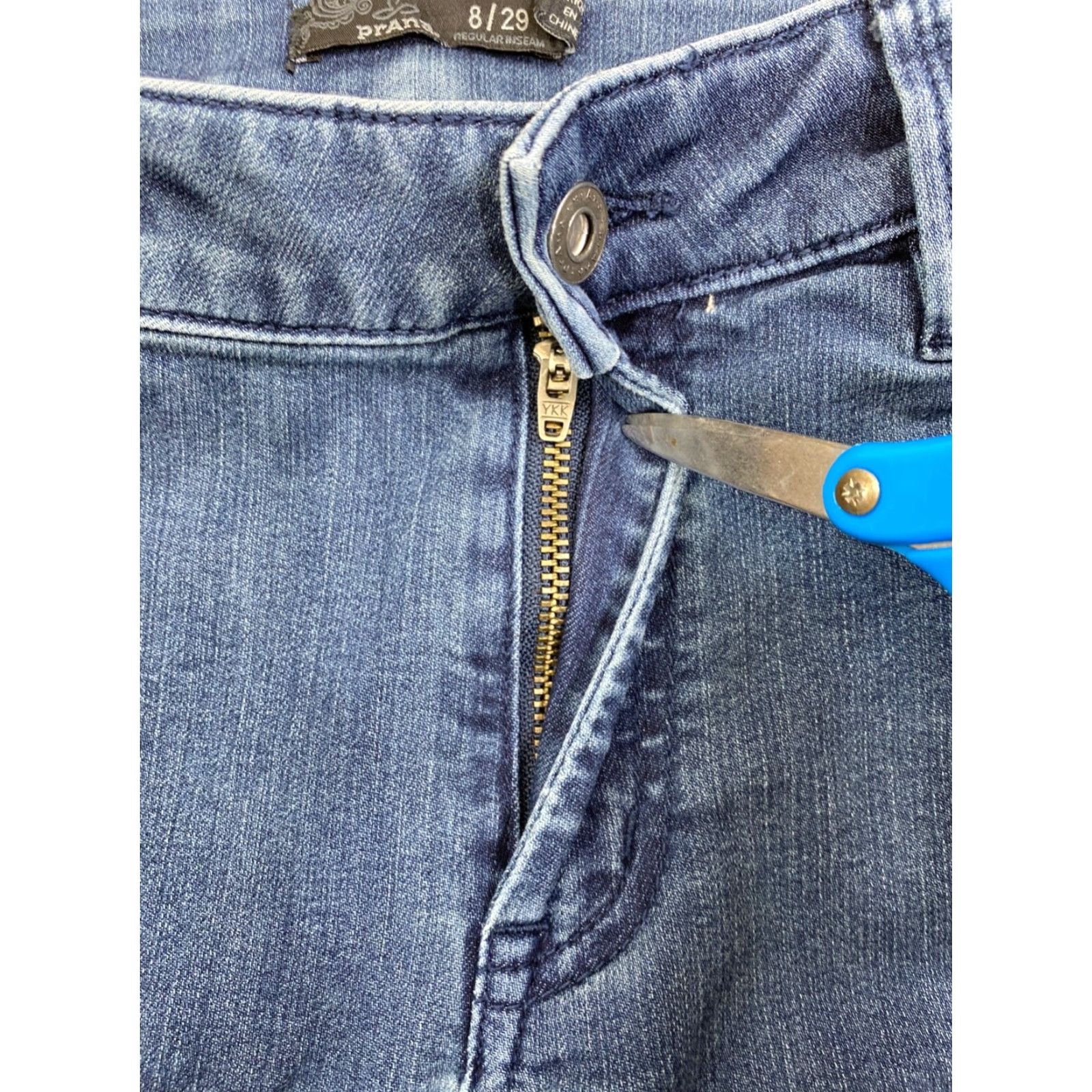Prana prAna Kayla Jeans Womens 8/29 Blue Denim Slim Skinny Stretch Pockets 28 in Regular 8 Size 30" / US 8 / IT 44 - 3 Thumbnail