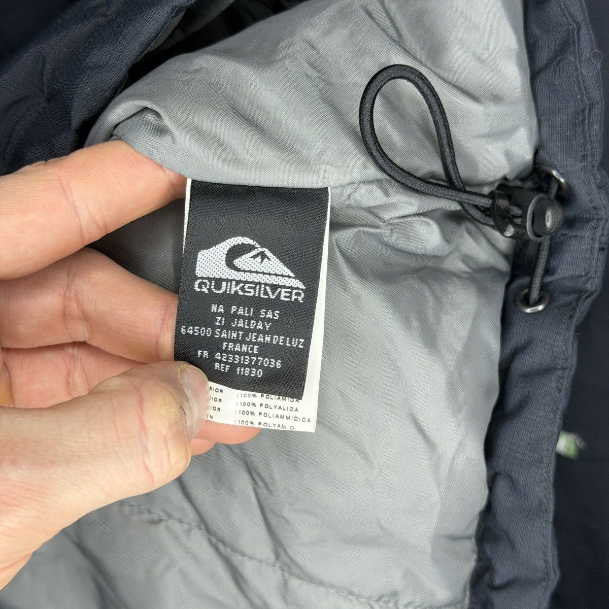 Quiksilver Vintage Quiksilver Compass Anorak Jacket Black Nylon Y2K Size US XL / EU 56 / 4 - 9 Thumbnail