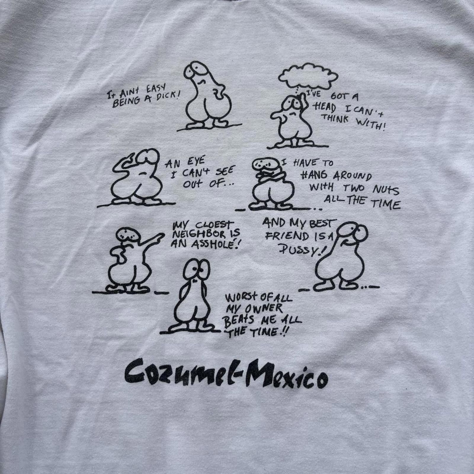 Other Vintage 90s Penis Humor Graphic Shirt Size US L / EU 52-54 / 3 - 3 Thumbnail