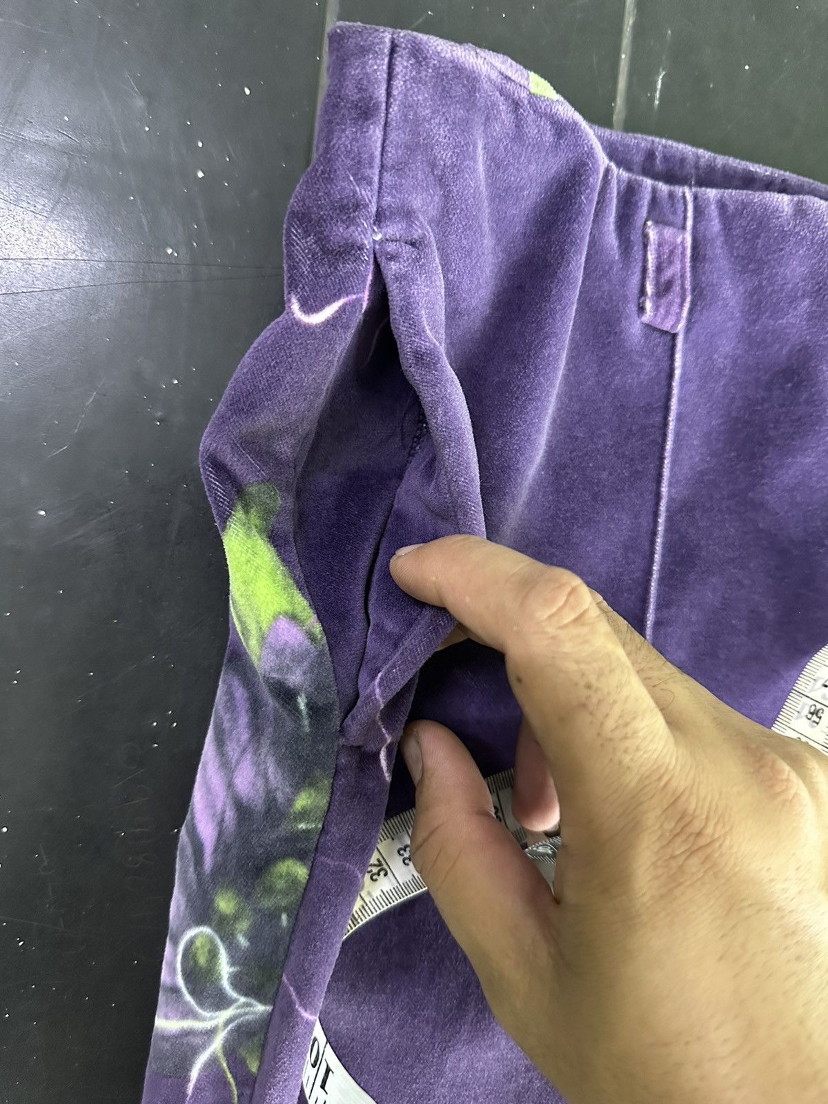 Versace Versus Versace Purple Floral Jeans Couture Size 24" / US 00 / IT 34 - 4 Thumbnail