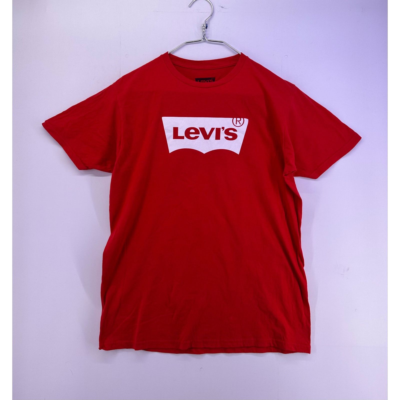 Levi's Levi’s Red Tshirt White Print On the Chest Size US L / EU 52-54 / 3 - 2 Thumbnail