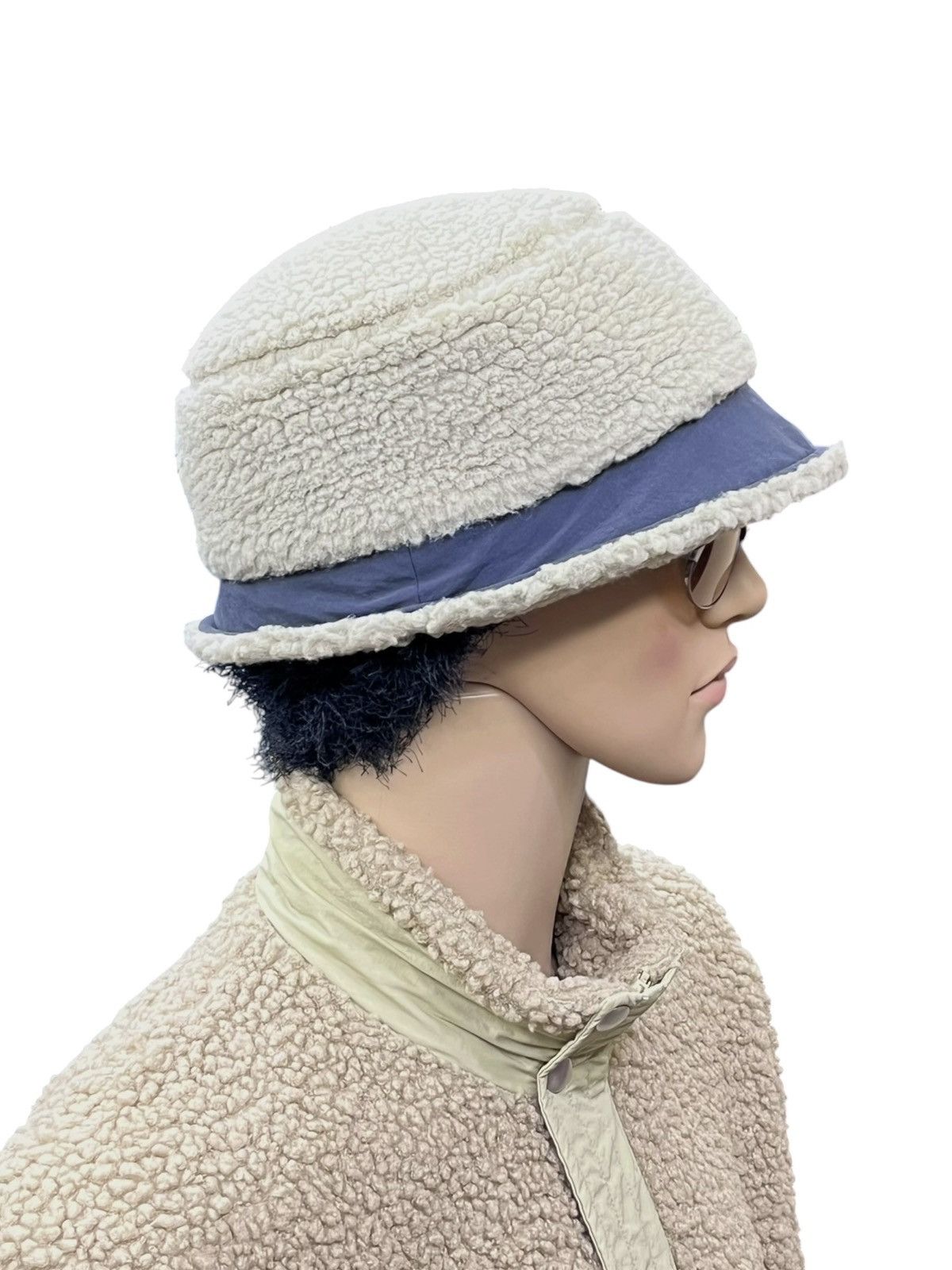 Helly Hansen VINTAGE HELLY HANSEN X GOLDWIN Faux Sherpa Fleece Bucket Hat Size ONE SIZE - 4 Thumbnail