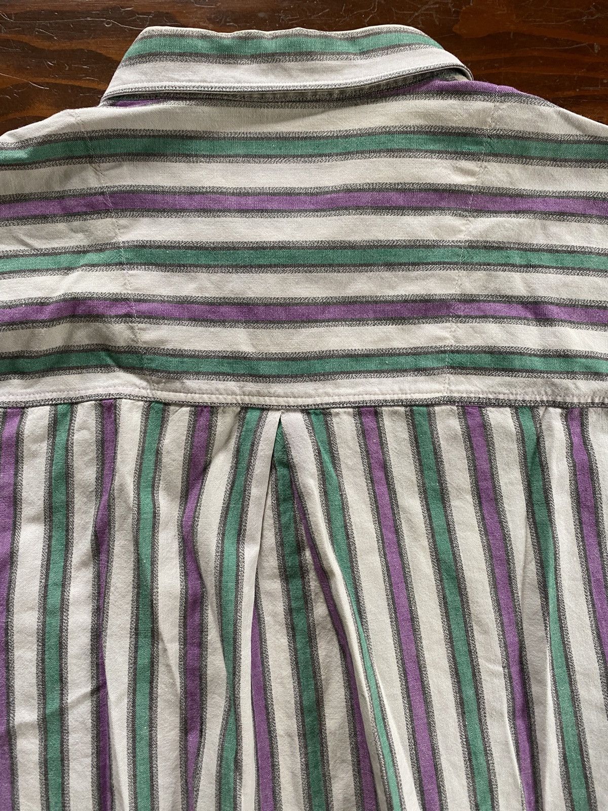 Dockers × Vintage Vintage ‘92 Dockers Oversized Stripe Short Sleeve Button Up Size US M / EU 48-50 / 2 - 17 Thumbnail