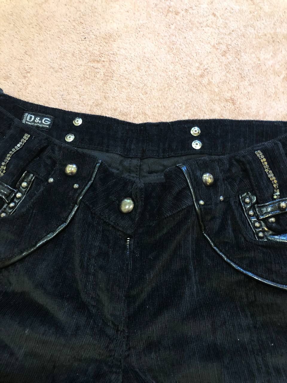 Dolce & Gabbana black D&G luxury Casual Pants Y2K Dolce&Gabbana Vintage Size 30" / US 8 / IT 44 - 14 Thumbnail