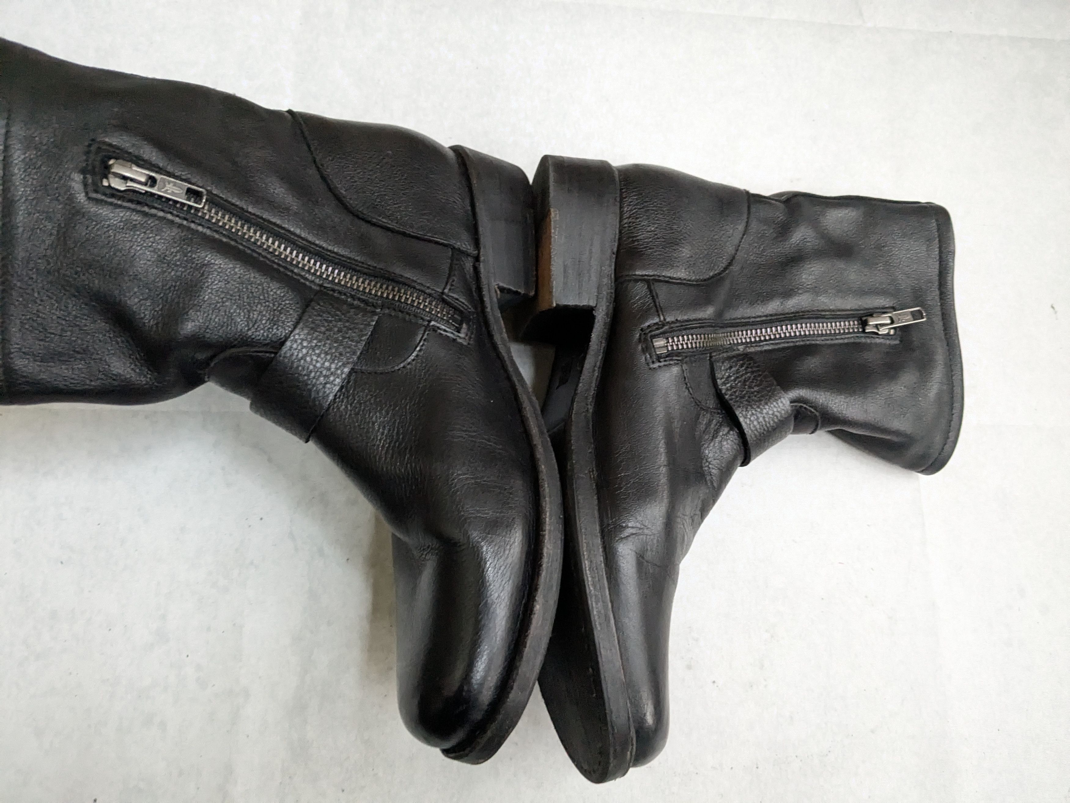 Frye Frye Engineer Boots Black Leather 7 Leather Buckle Size US 7 / EU 40 - 11 Thumbnail