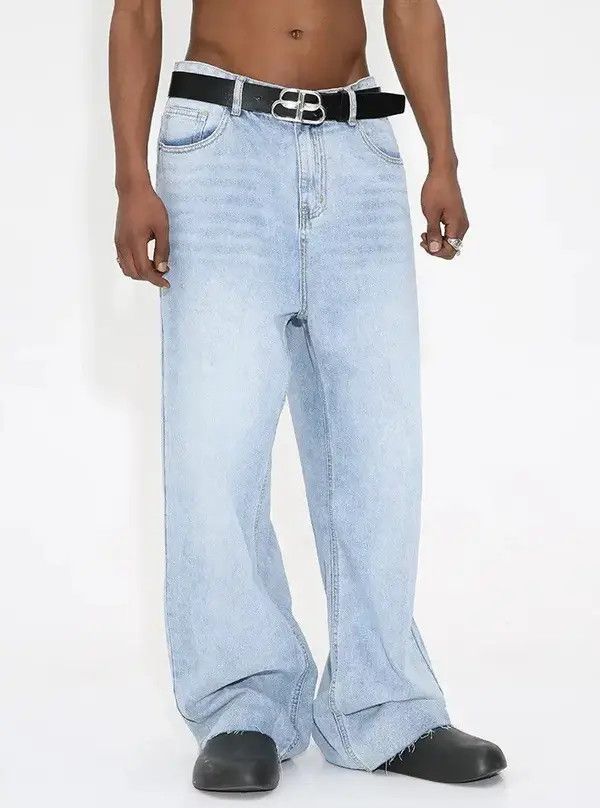 Other Washed distressed loose baggy jeans y2k Size US 34 / EU 50 - 3 Thumbnail