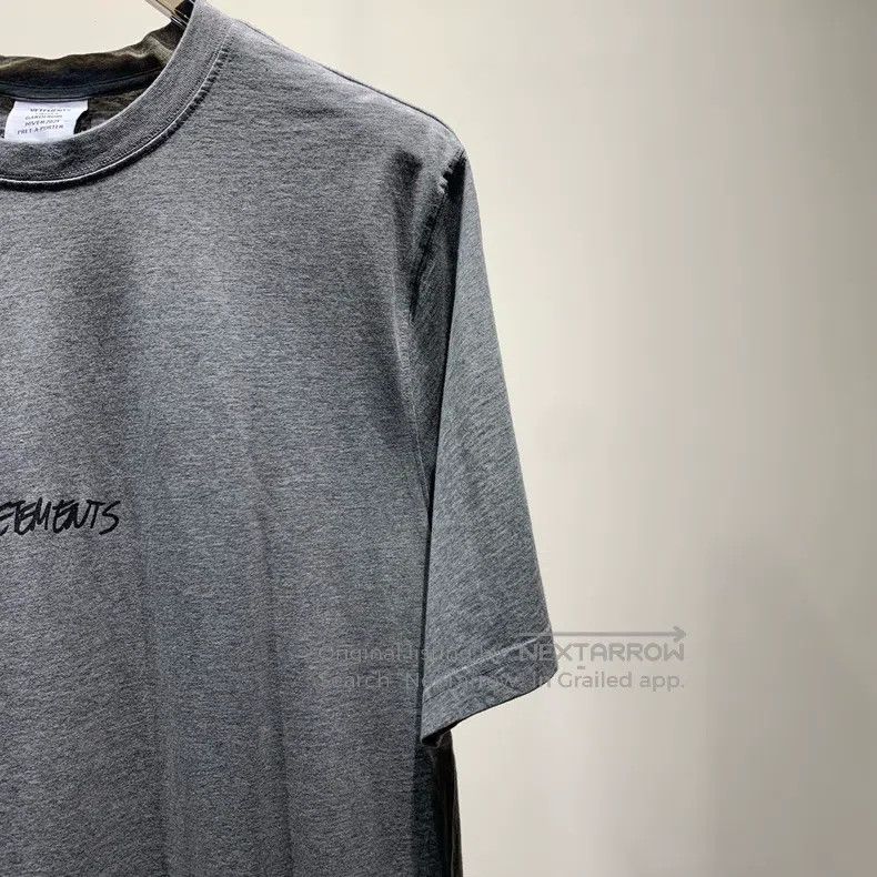 Vetements Vetements Logo Embroidered Print Grey Short Sleeve T-Shirt Size US M / EU 48-50 / 2 - 6 Thumbnail