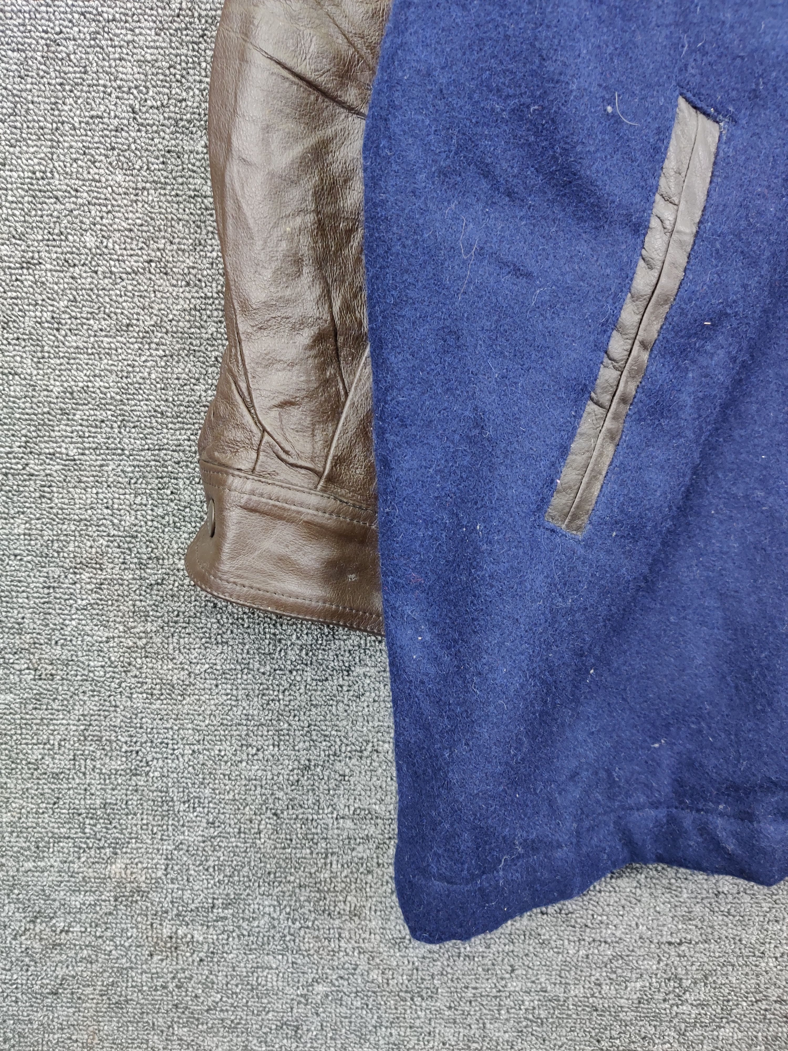 American Apparel Vintage American Los Angeles Wool Varsity Leather Jacket Size US L / EU 52-54 / 3 - 4 Thumbnail