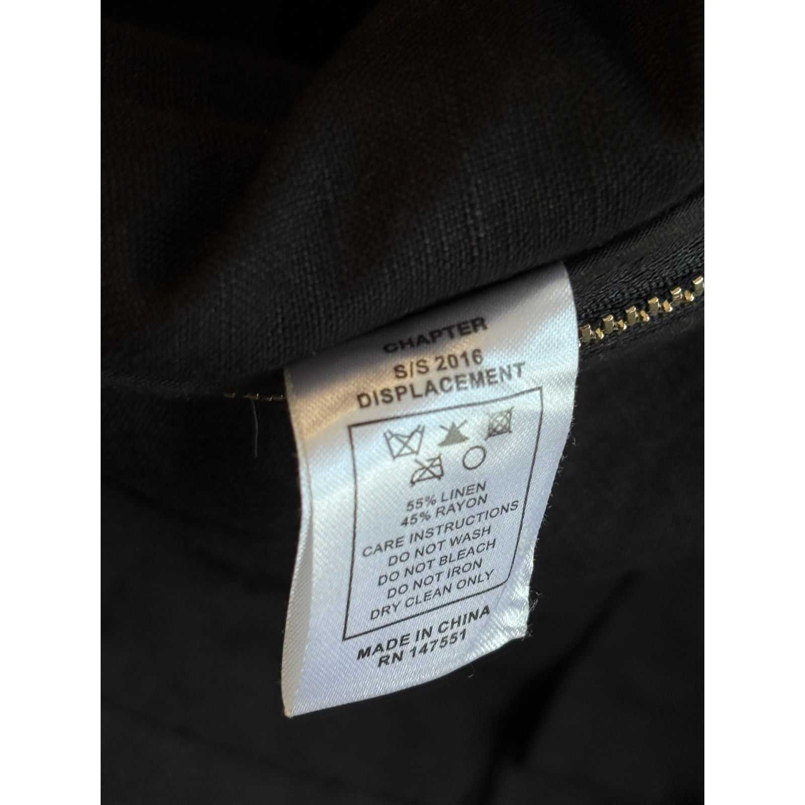 Chapter Chapter Black Zip Jacket (SS 2016 “Displacement”) Size L Size US L / EU 52-54 / 3 - 5 Thumbnail