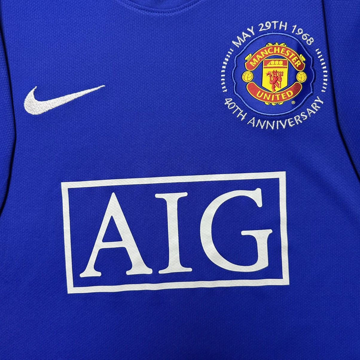 Nike MAN UNITED NIKE 2008/2009 FOOTBALL AWAY JERSEY #7 RONALDO Size US M / EU 48-50 / 2 - 6 Thumbnail