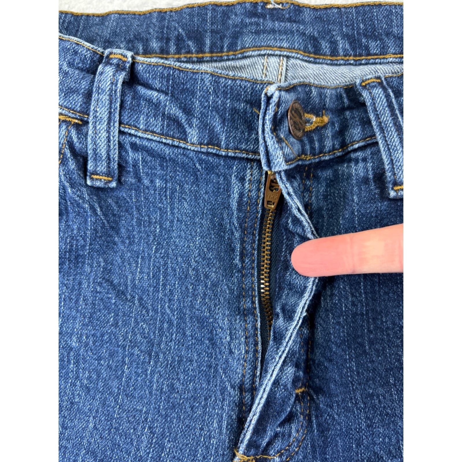 Wrangler VINTAGE Wrangler Jeans Womens 10 P Blue Denim Carpi Cotton Blend Mid Rise 27x18 Size 32" / US 10 / IT 46 - 5 Thumbnail