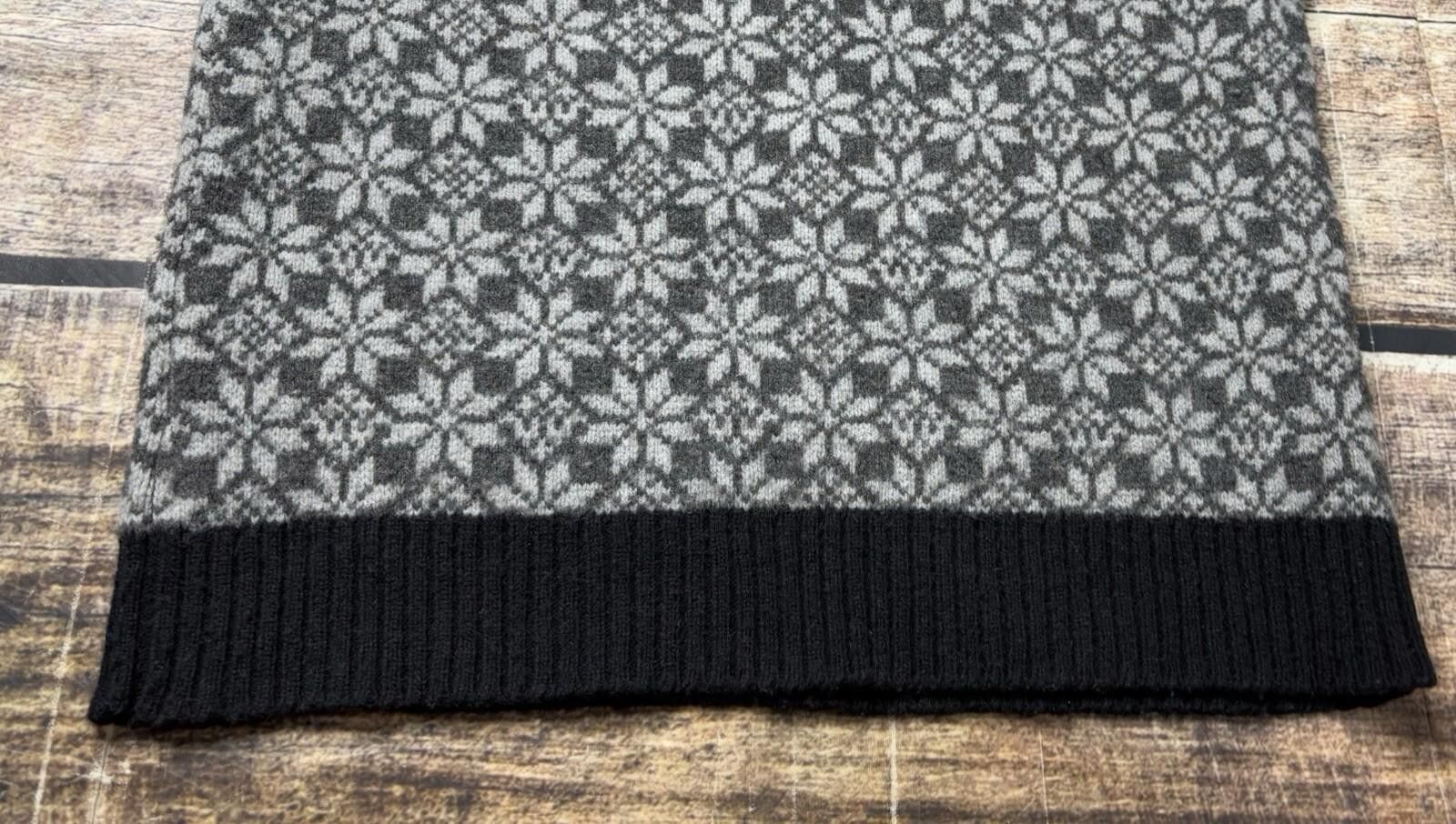 Gap VTG Gap Sweater Women's XS Lambswool Geometric Gray 2001 Size XS / US 0-2 / IT 36-38 - 7 Thumbnail