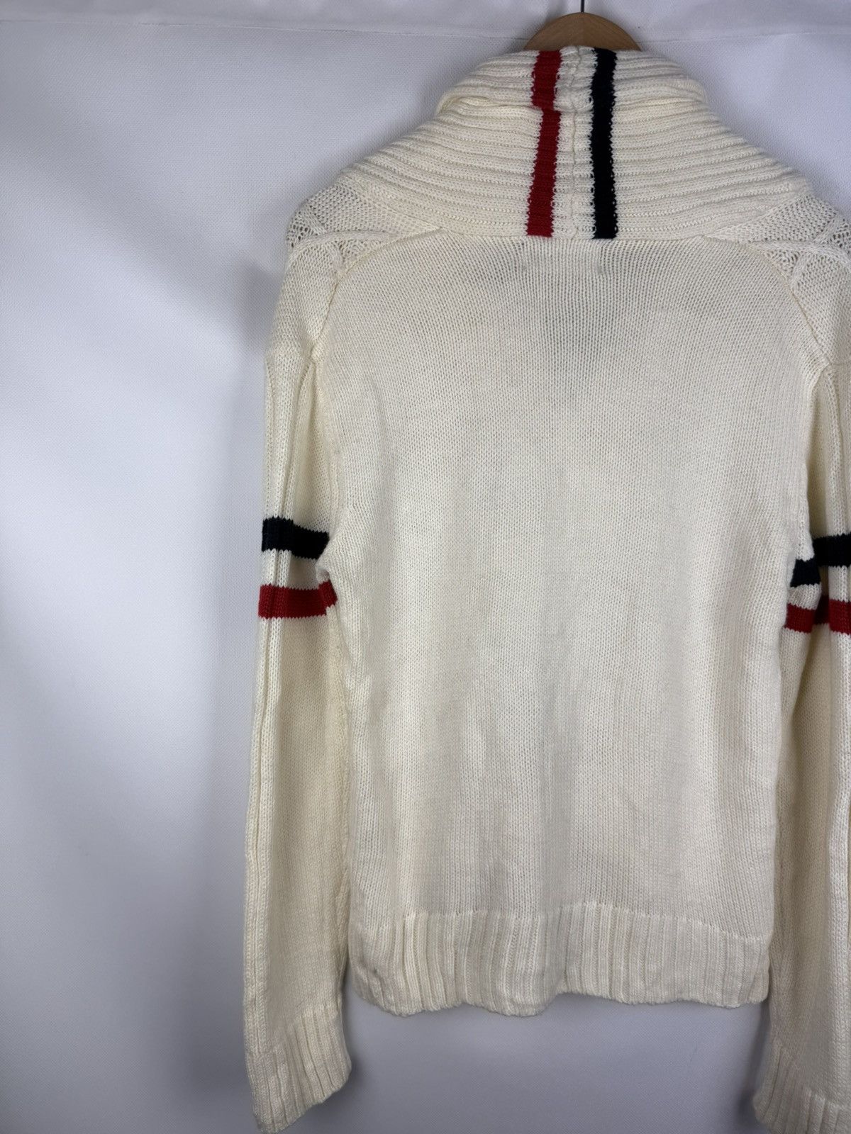 Japanese Brand Lock Heaven Japanese Cable Knit Shawl Cardigan Sweater Size US L / EU 52-54 / 3 - 16 Thumbnail