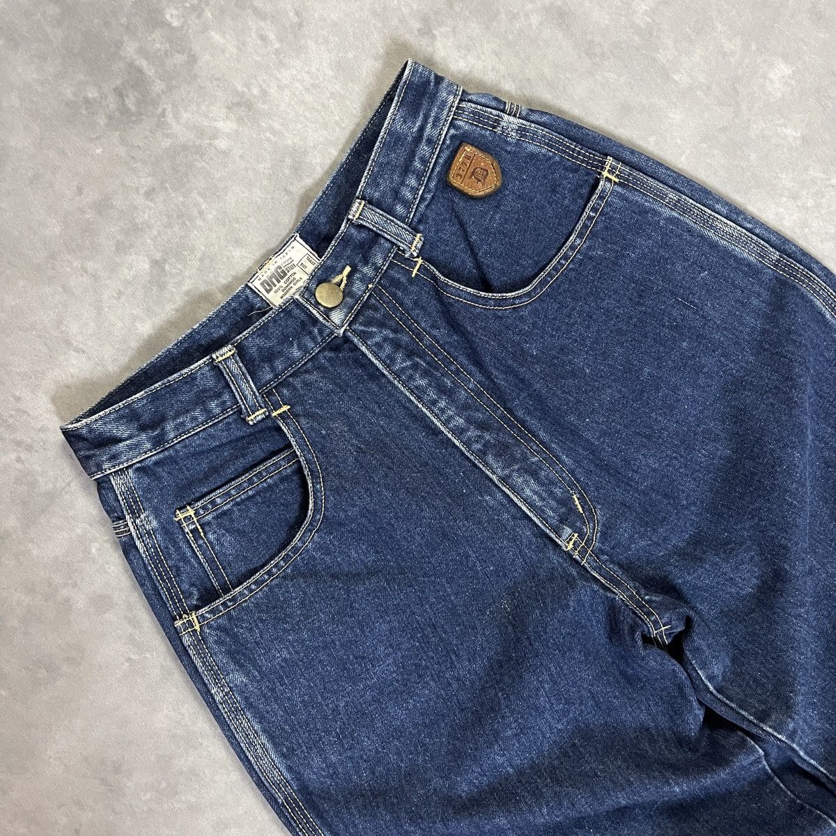 Japanese Brand 2000s D.M.G Japan Denim High Waisted Straight Indigo Archive Size US 26 / EU 42 - 3 Thumbnail